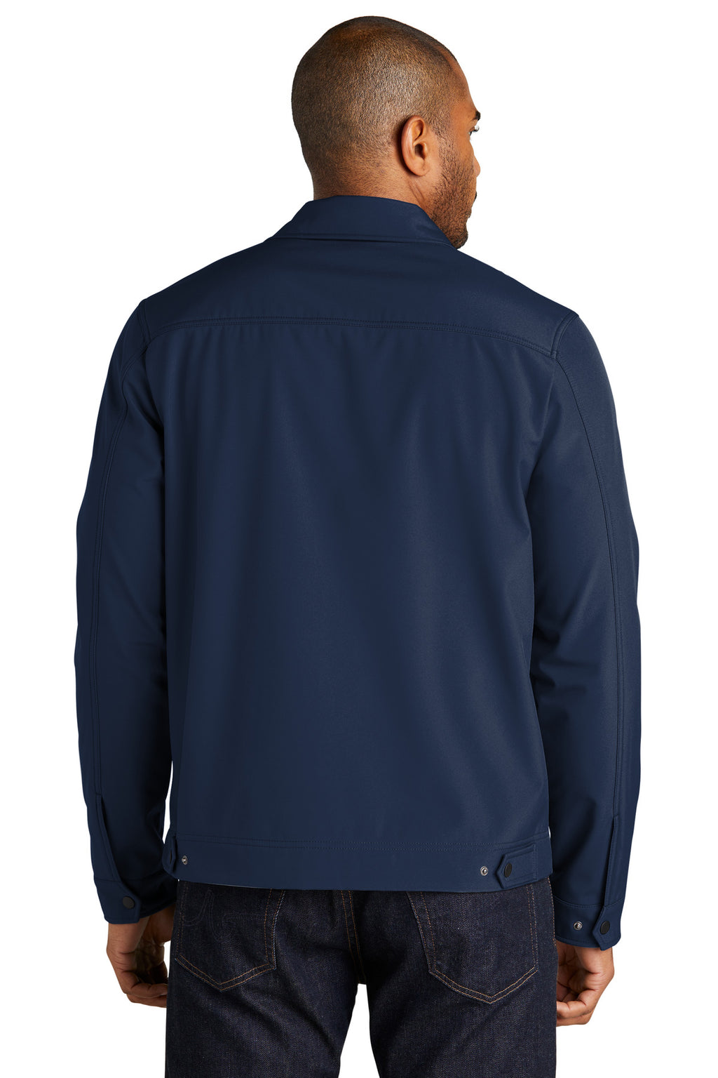 Port Authority Mechanic Soft Shell Jacket J417 - Dress Blue Navy - back