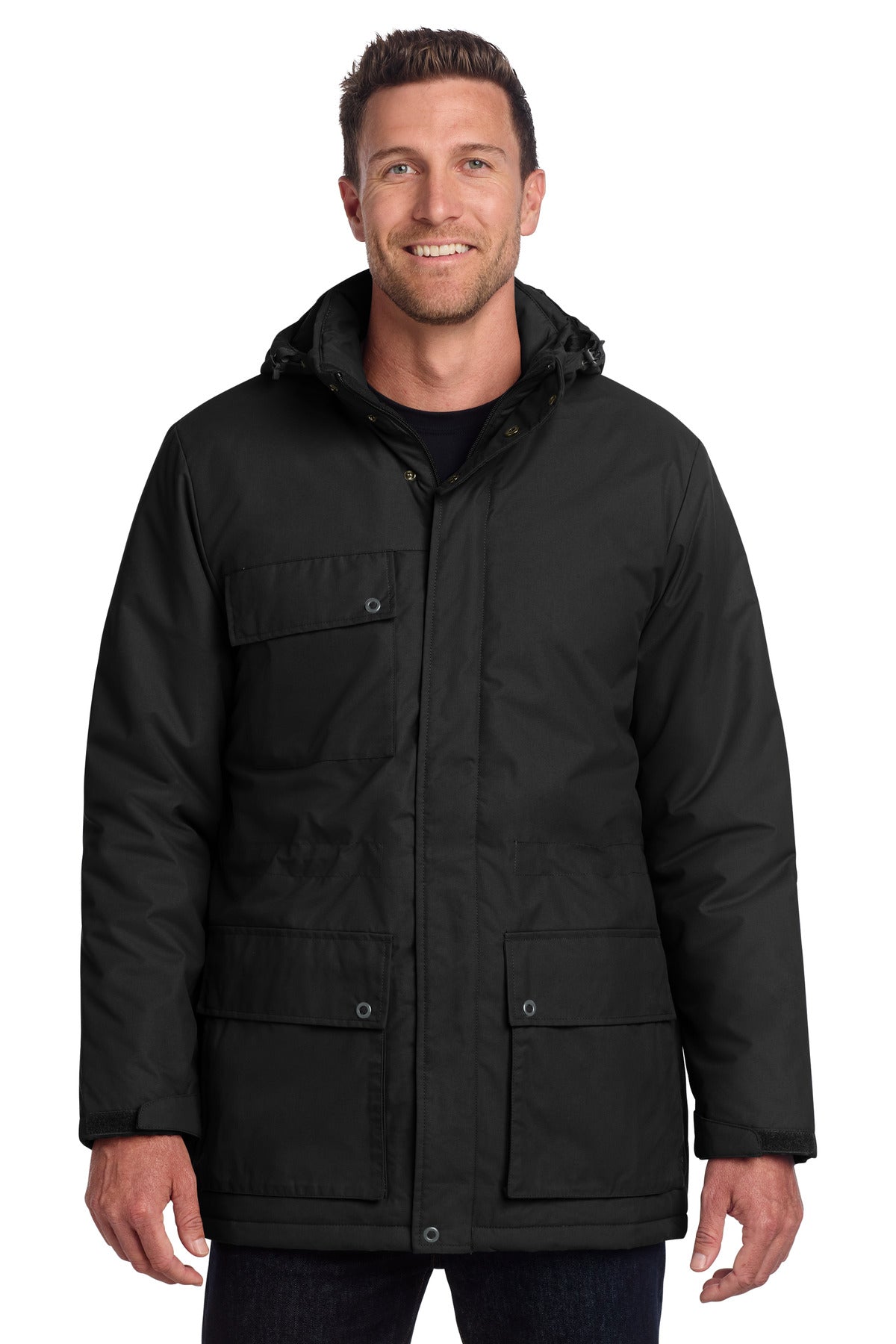 Port Authority Excursion Parka J599 - Deep Black - front