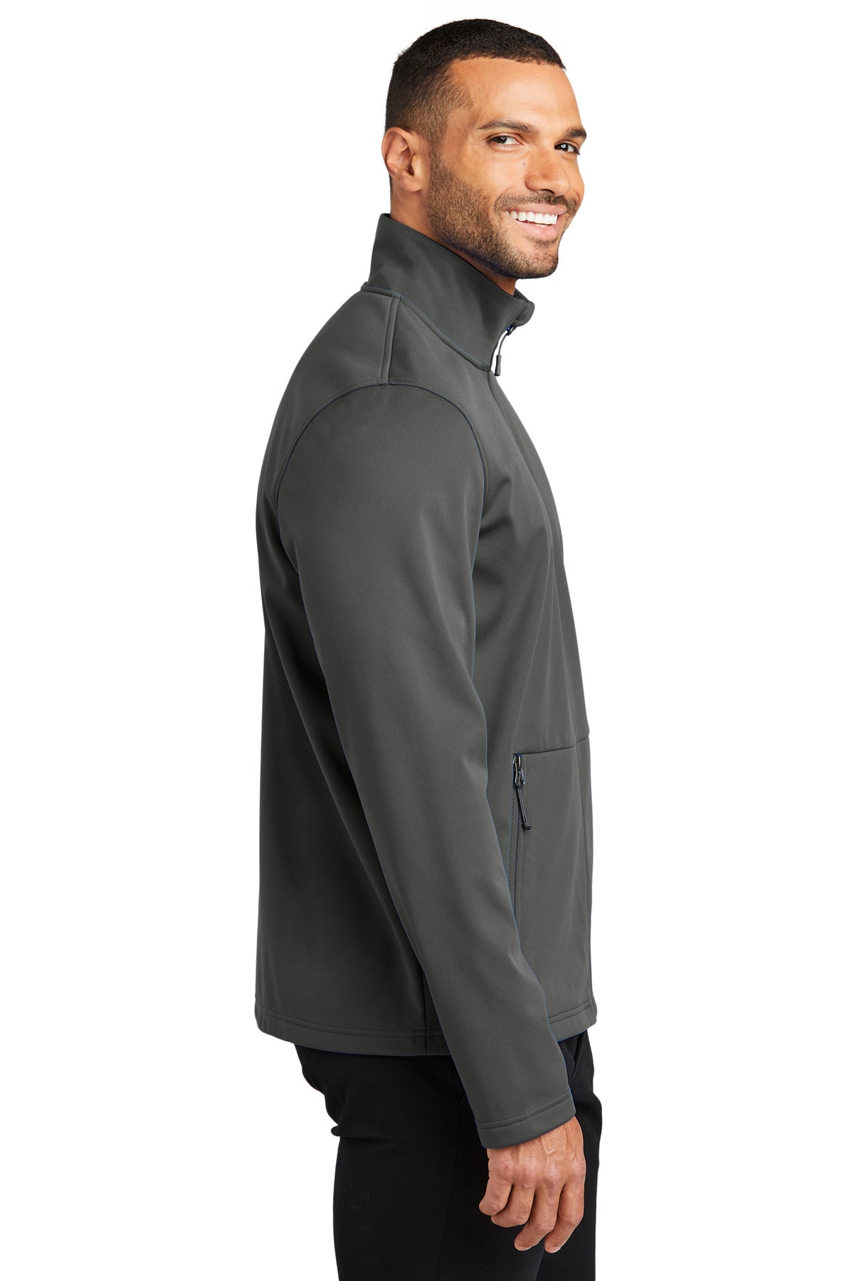 Port Authority Flexshell Jacket J617 - Grey Steel - side