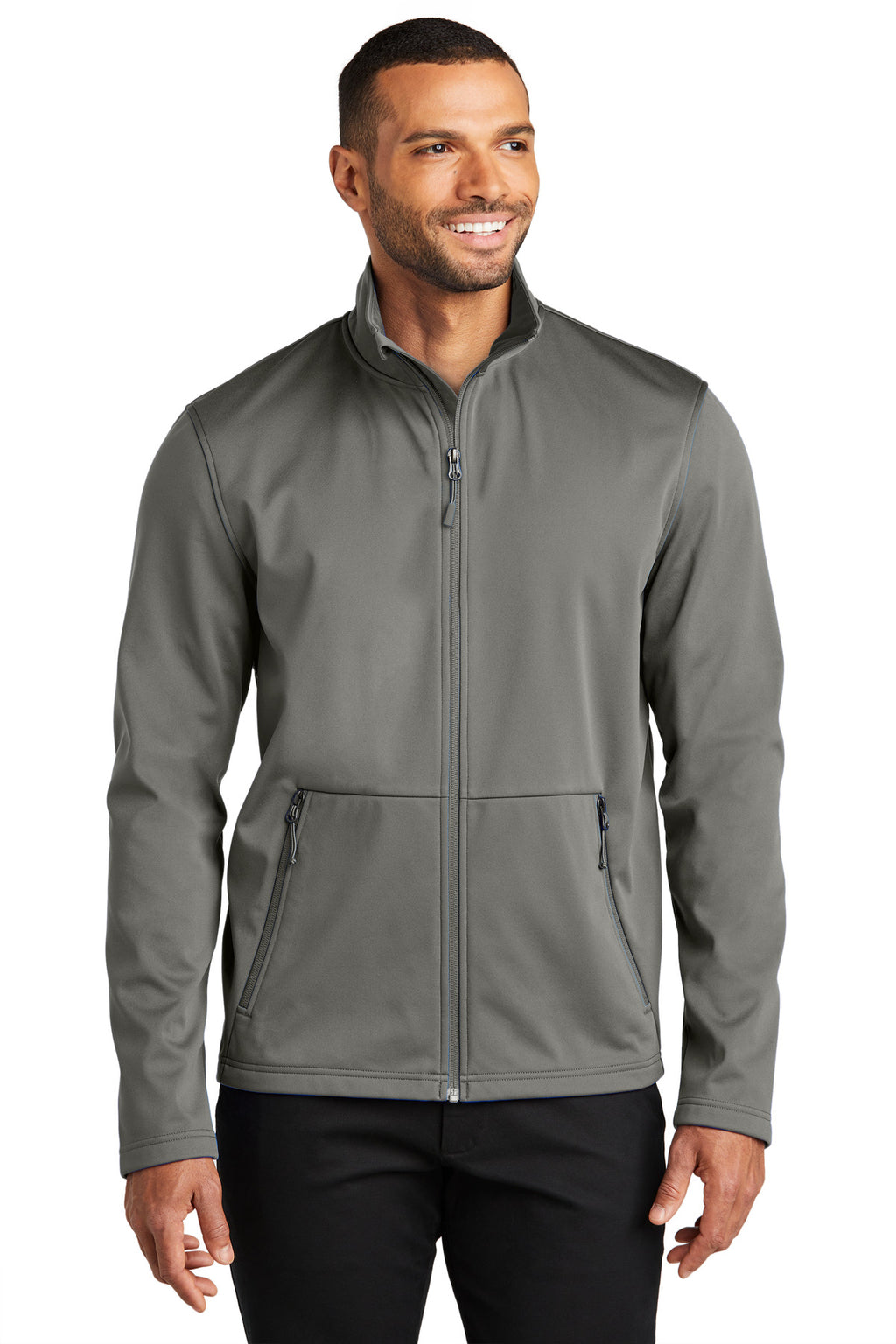 Port Authority Flexshell Jacket J617 - Smoke Grey - front
