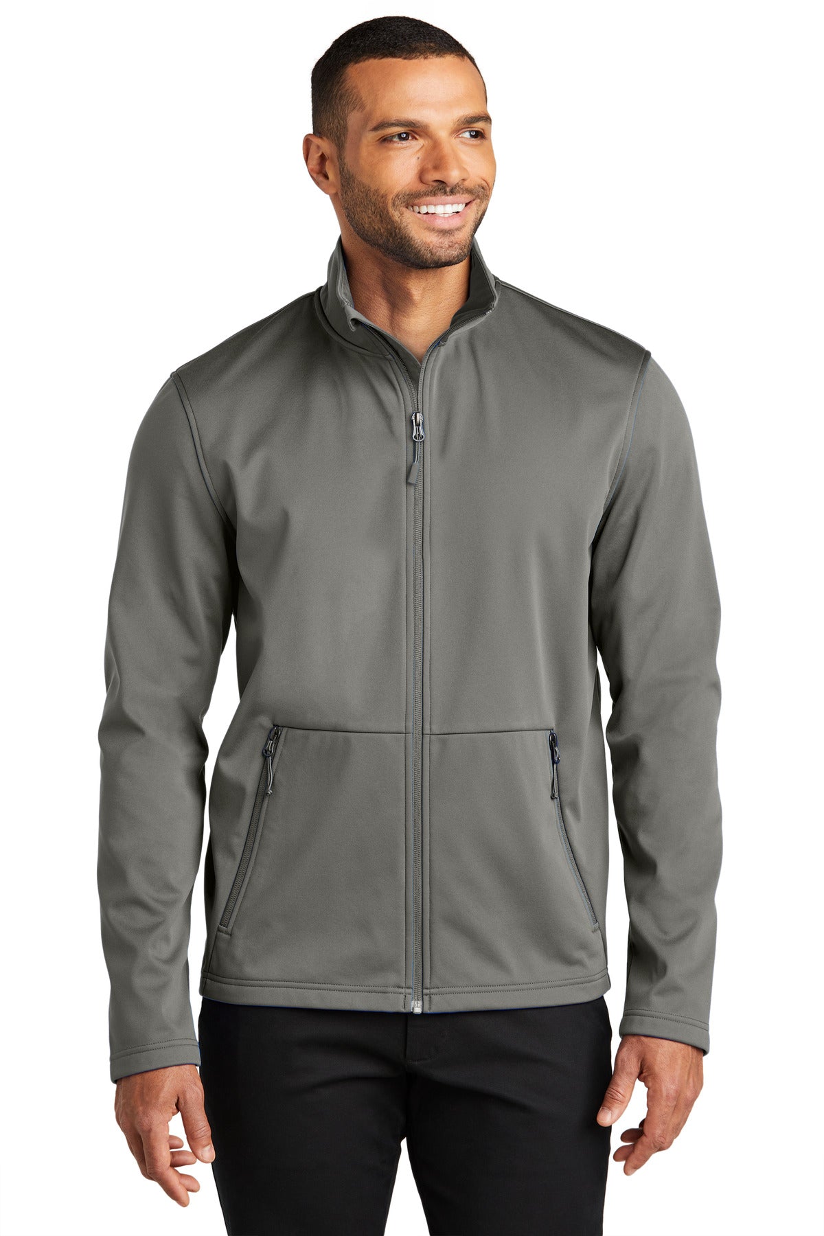 Port Authority Flexshell Jacket J617 - Smoke Grey - front