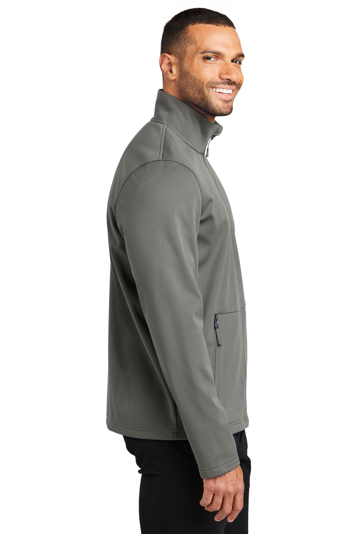 Port Authority Flexshell Jacket J617 - Smoke Grey - side