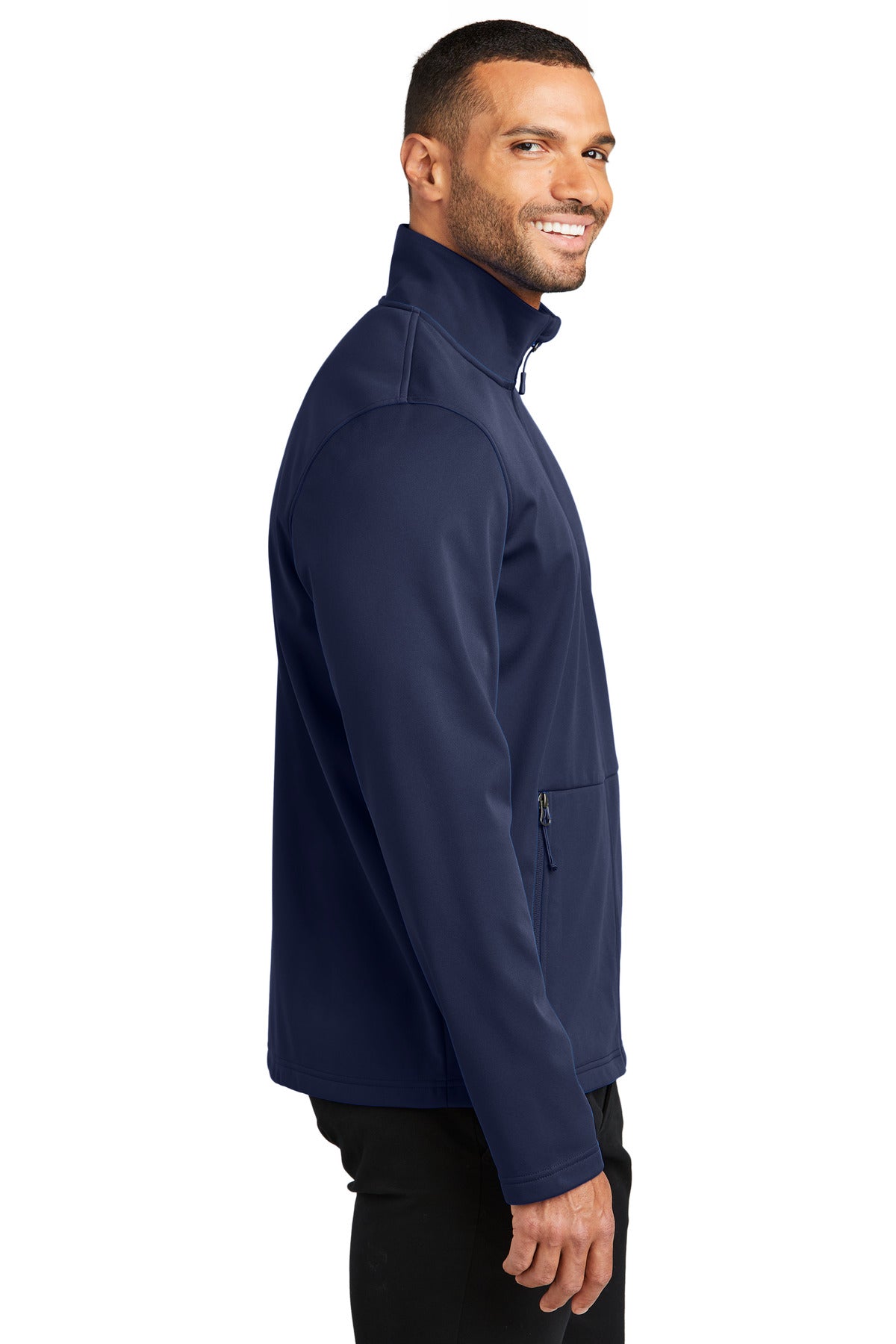 Port Authority Flexshell Jacket J617 - True Navy - side