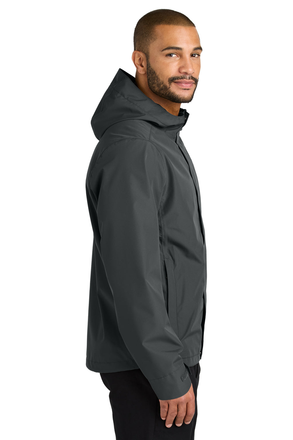 Port Authority C-FREE Rain Jacket J714 - Grey Steel - side