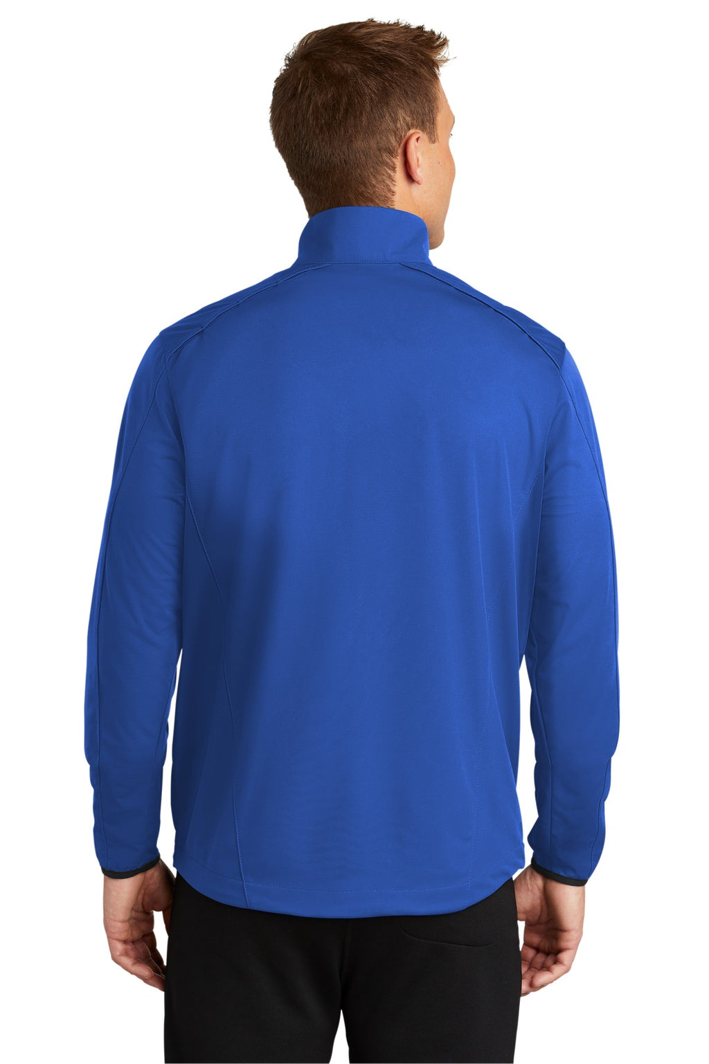 Port Authority Active 1/2-Zip Soft Shell Jacket. J716 - True Royal - back
