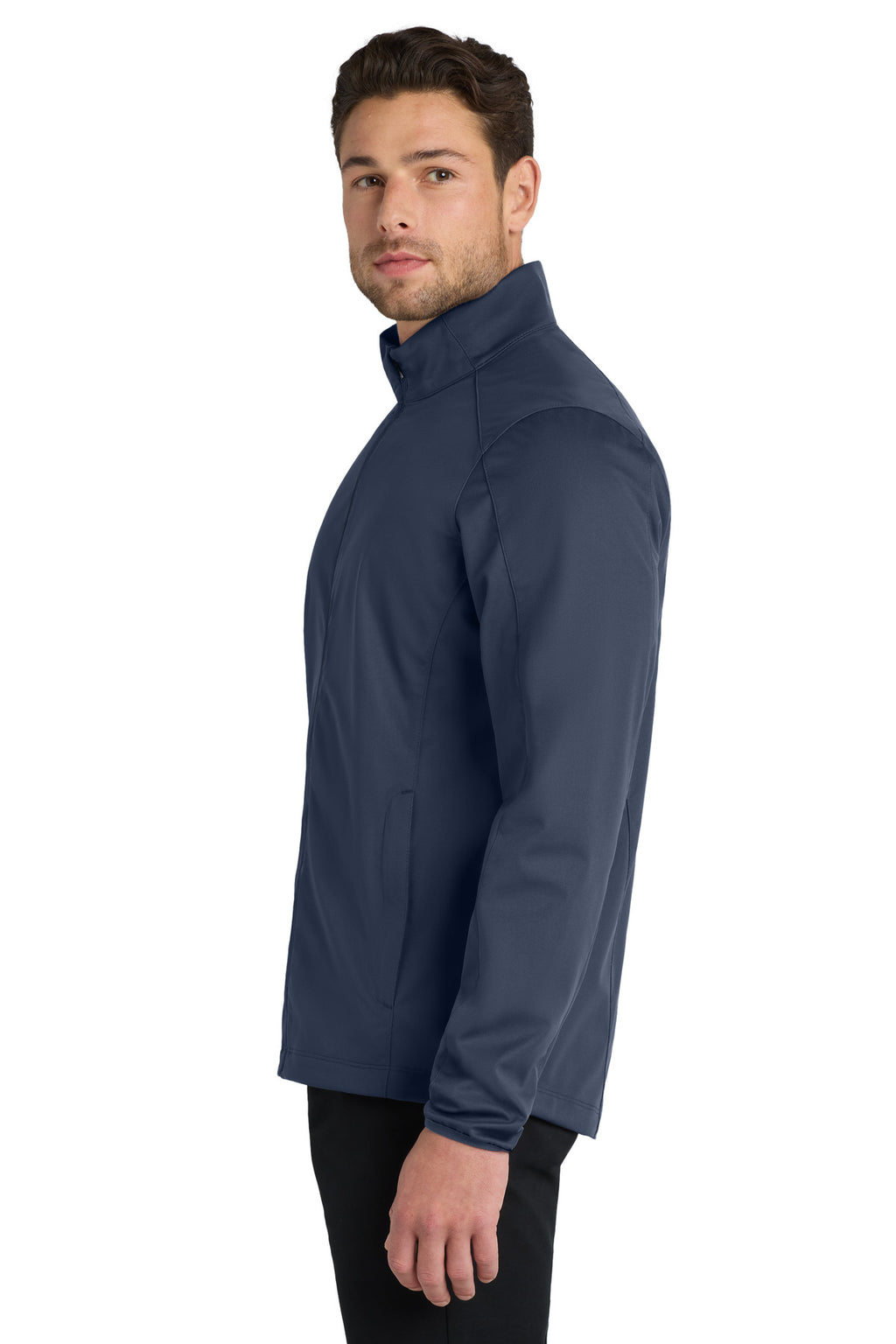 Port Authority Active Soft Shell Jacket. J717 - Deep Black - side