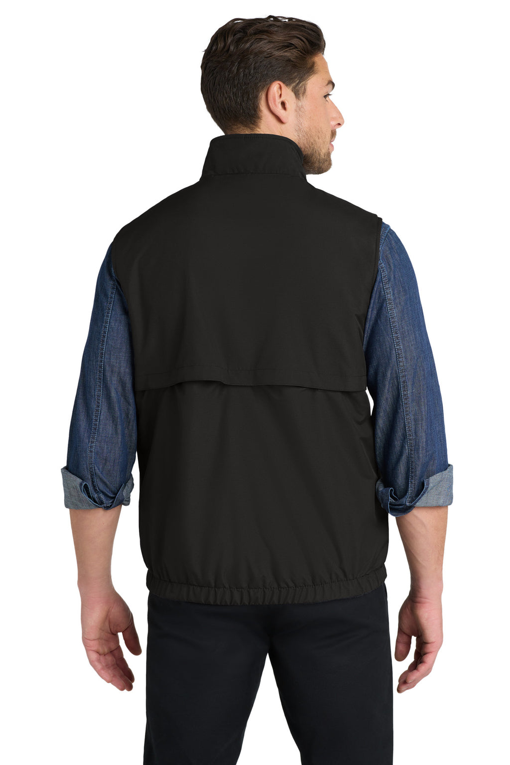 Port Authority Reversible Charger Vest. J7490 - True Black - back