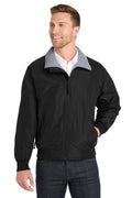Port Authority Challenger Jacket. J754 - True Black/ Grey Heather - front