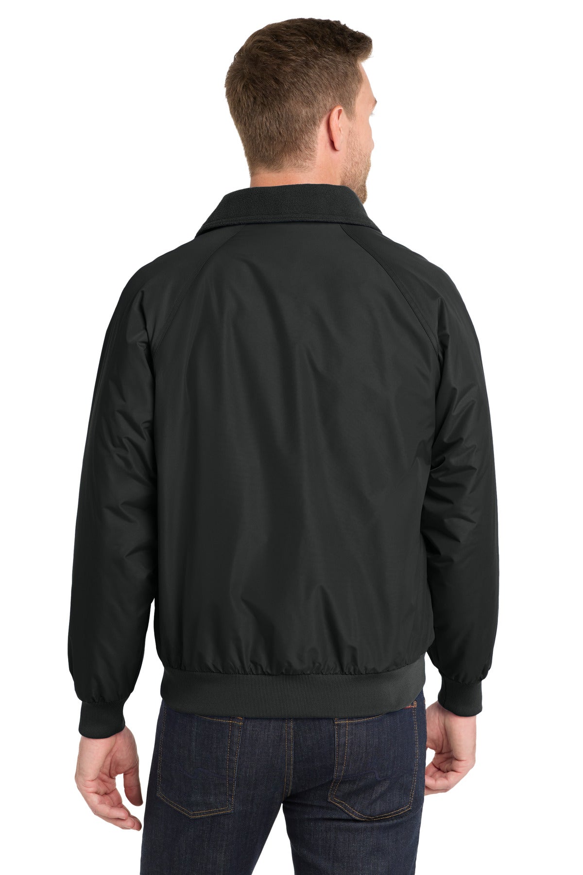 Port Authority Challenger Jacket. J754 - True Black/ True Black - back