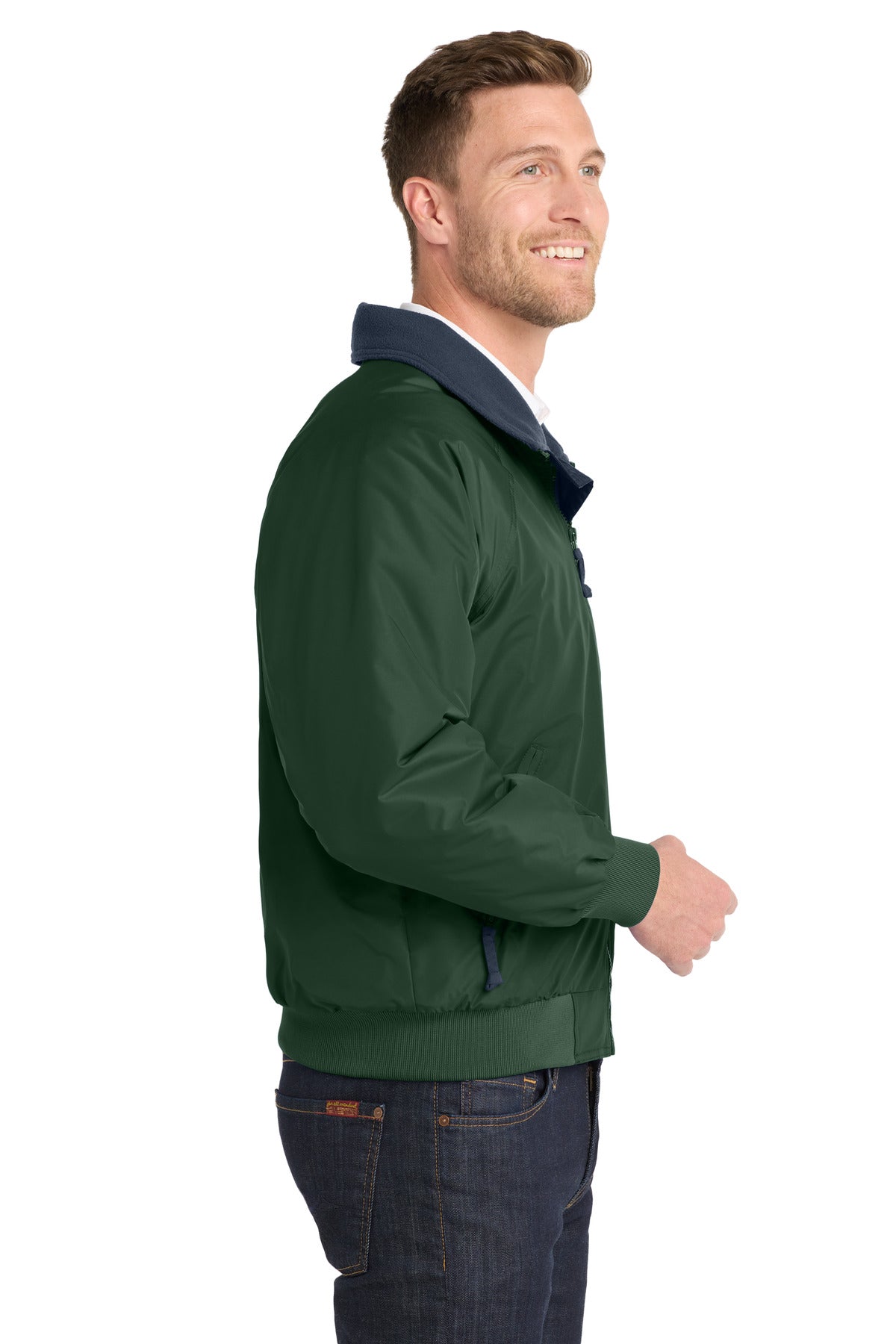 Port Authority Challenger Jacket. J754 - True Hunter/ True Navy - side