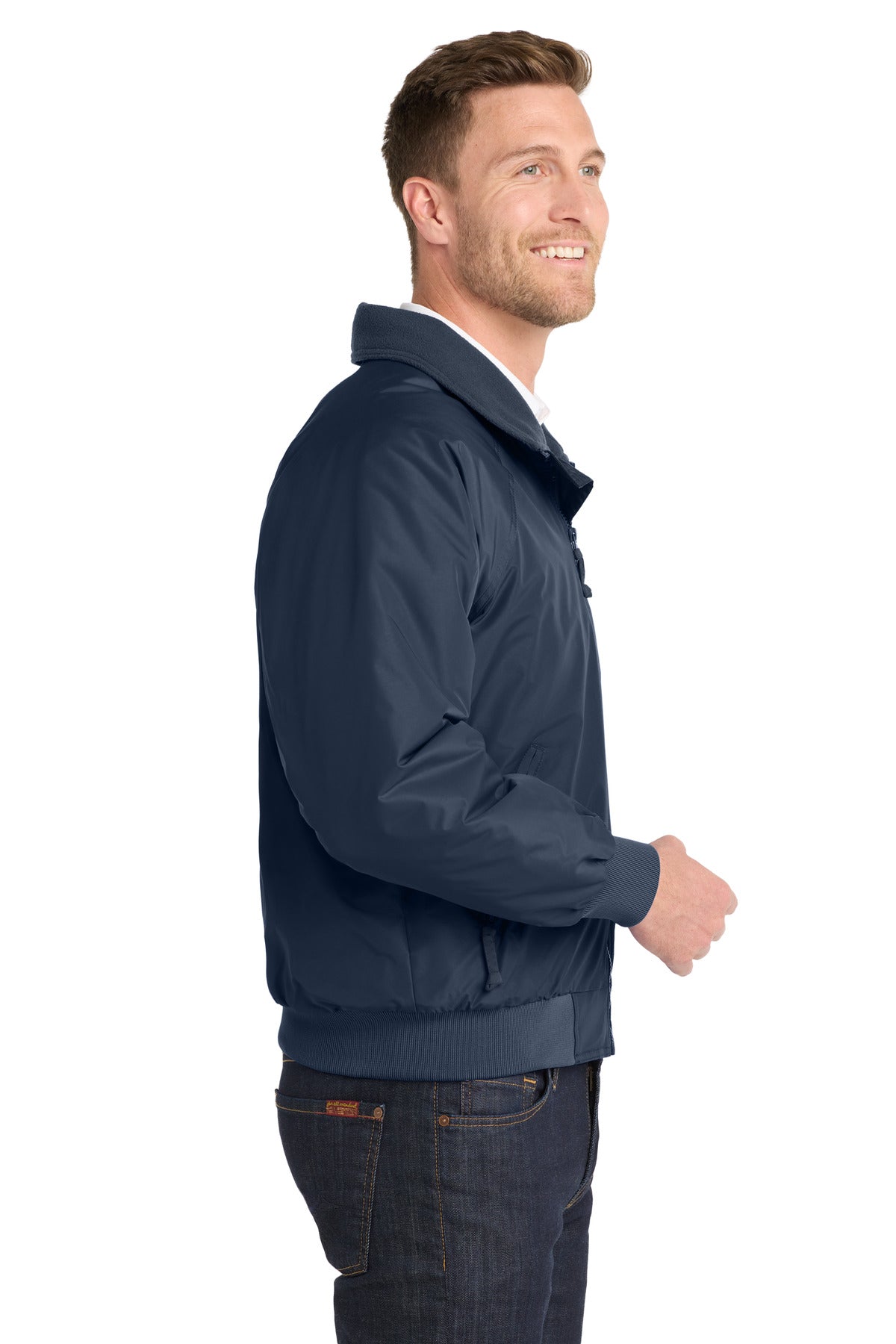 Port Authority Challenger Jacket. J754 - True Navy/ True Navy - side
