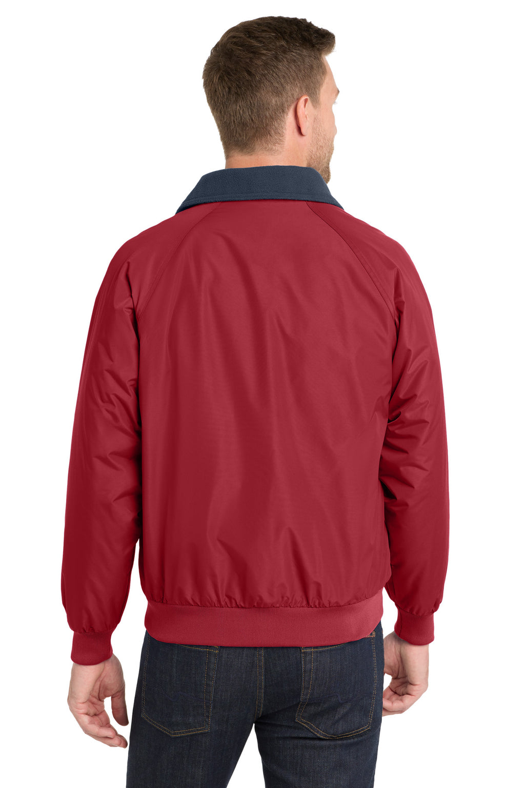 Port Authority Challenger Jacket. J754 - True Red/ True Navy - back