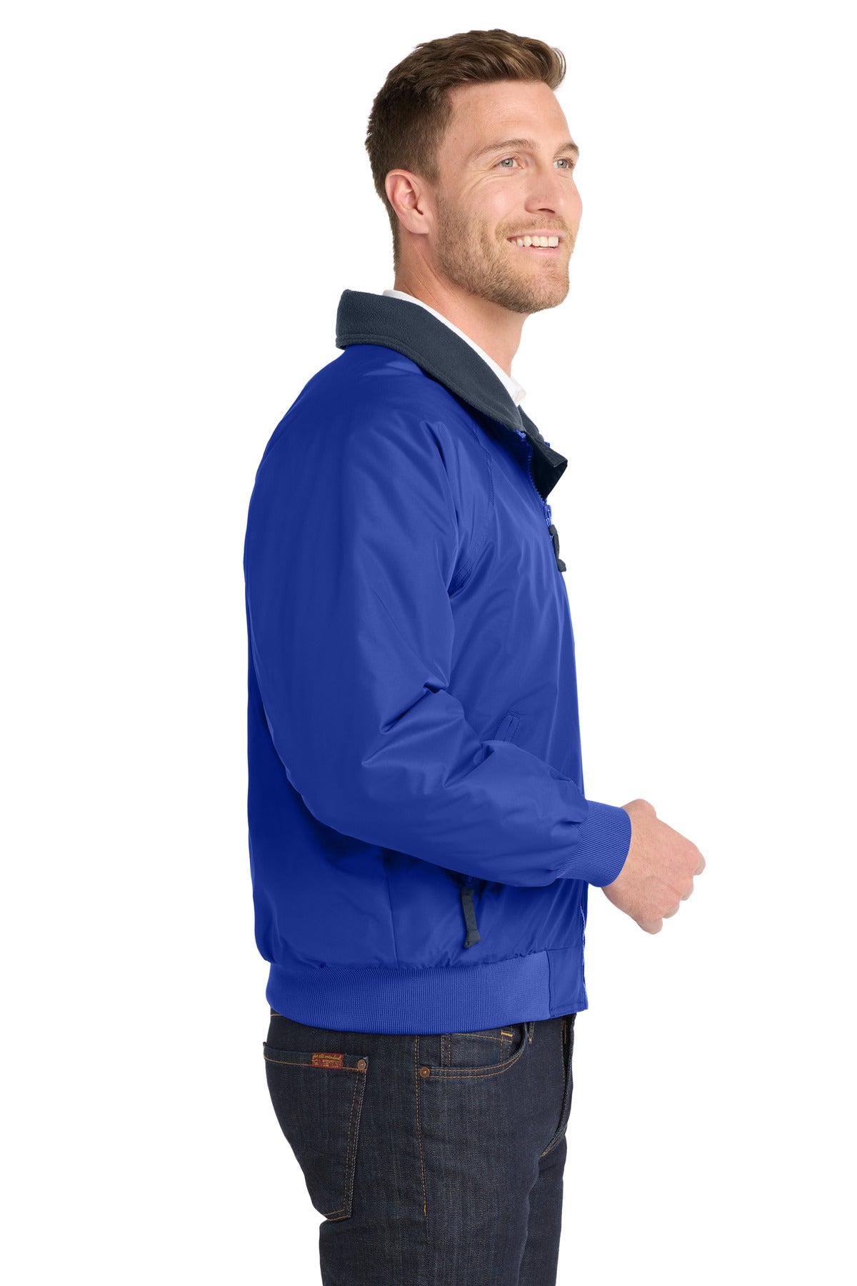 Port Authority Challenger Jacket. J754 - True Royal/ True Navy - side