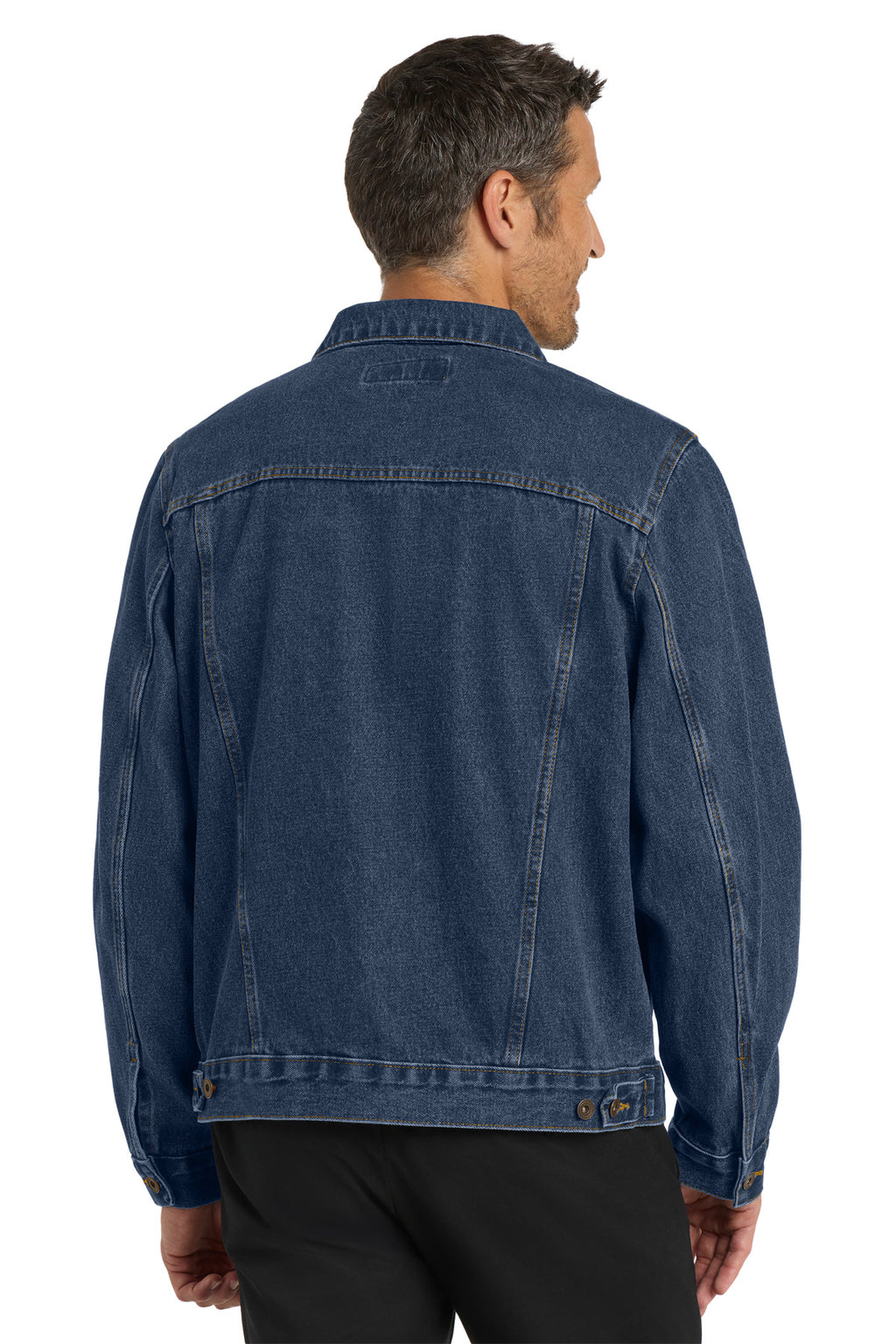 Port Authority Denim Jacket. J7620 - Denim Blue - back