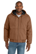 CornerStone - Duck Cloth Hooded Work Jacket. J763H - Duck Brown - front