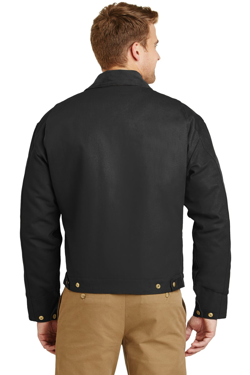 CornerStone - Duck Cloth Work Jacket. J763 - Black - back
