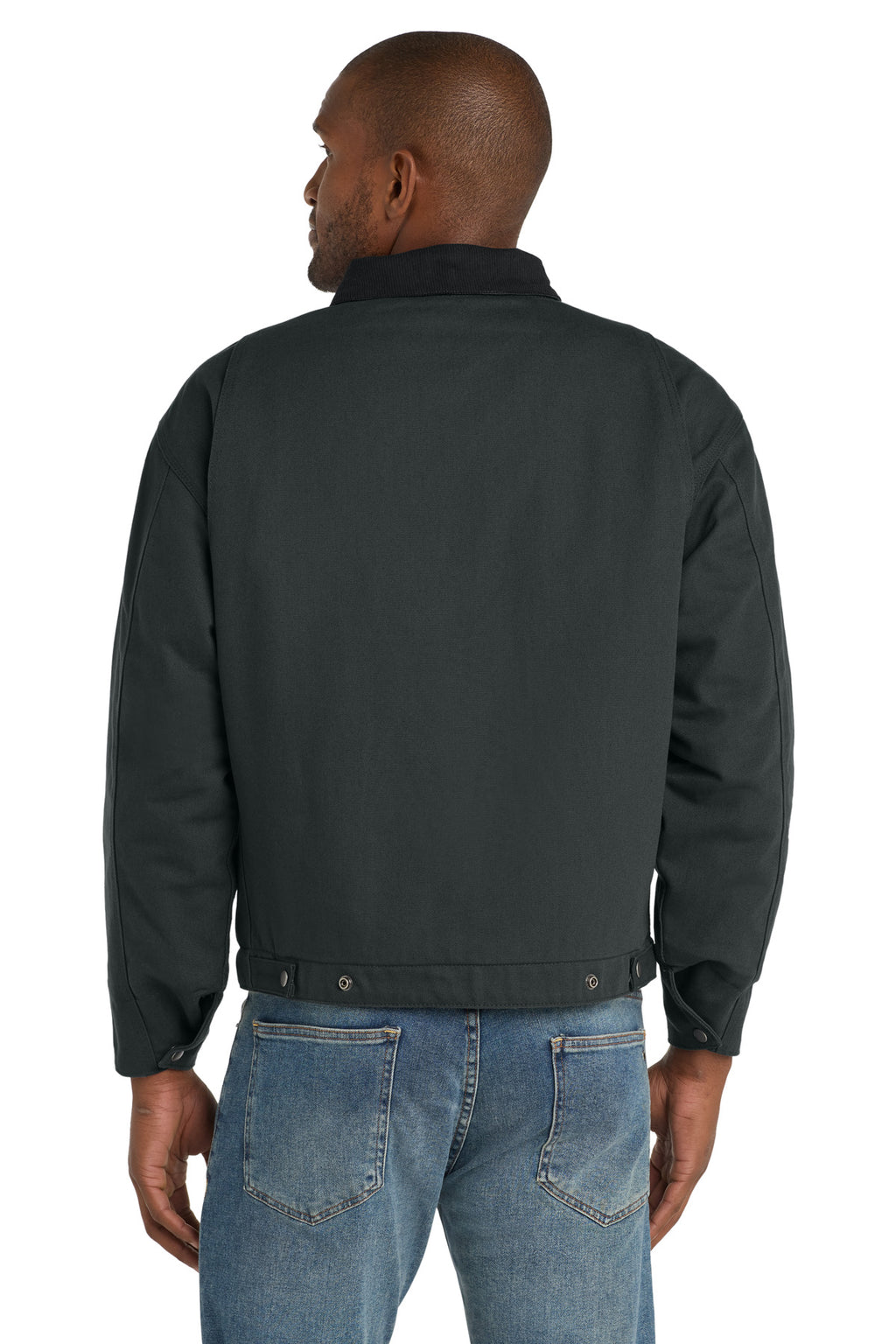 CornerStone - Duck Cloth Work Jacket. J763 - Charcoal - back