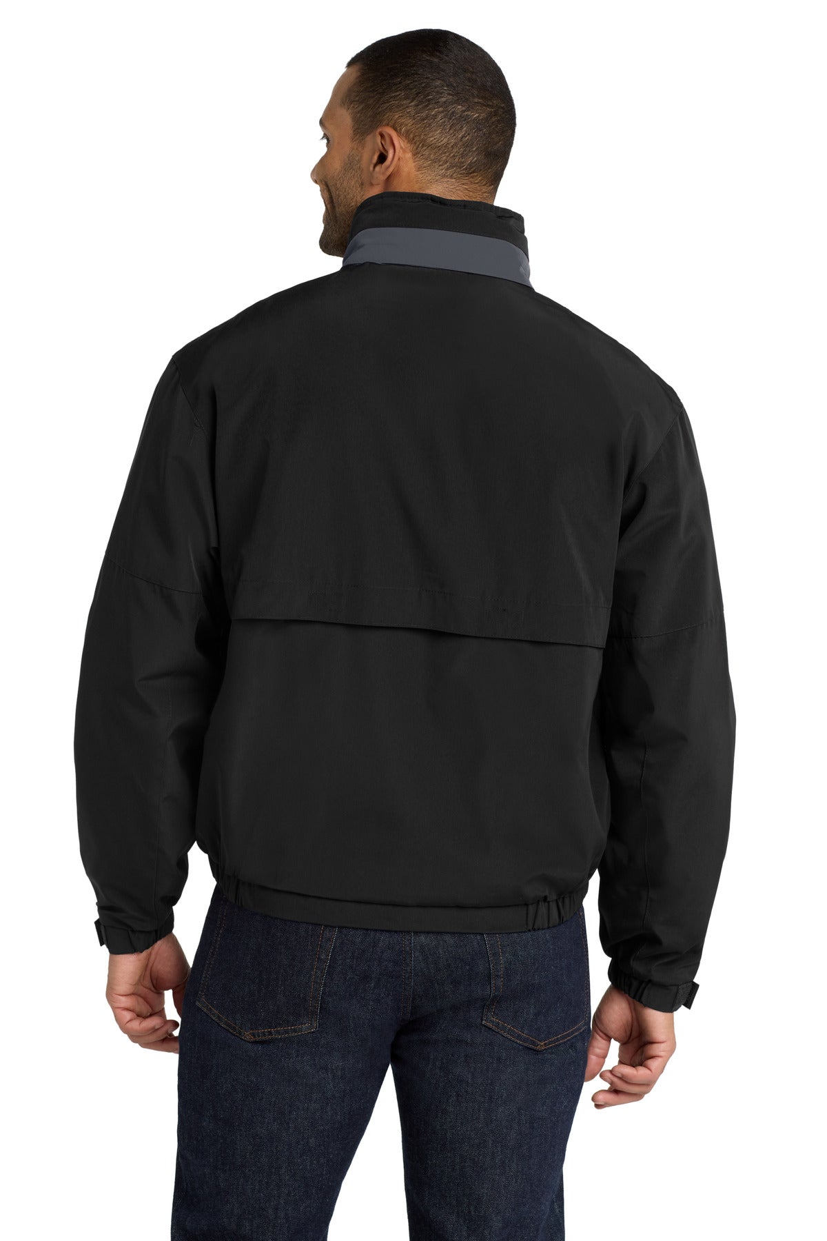 Port Authority Legacy Jacket. J764 - Black/ Steel Grey - back