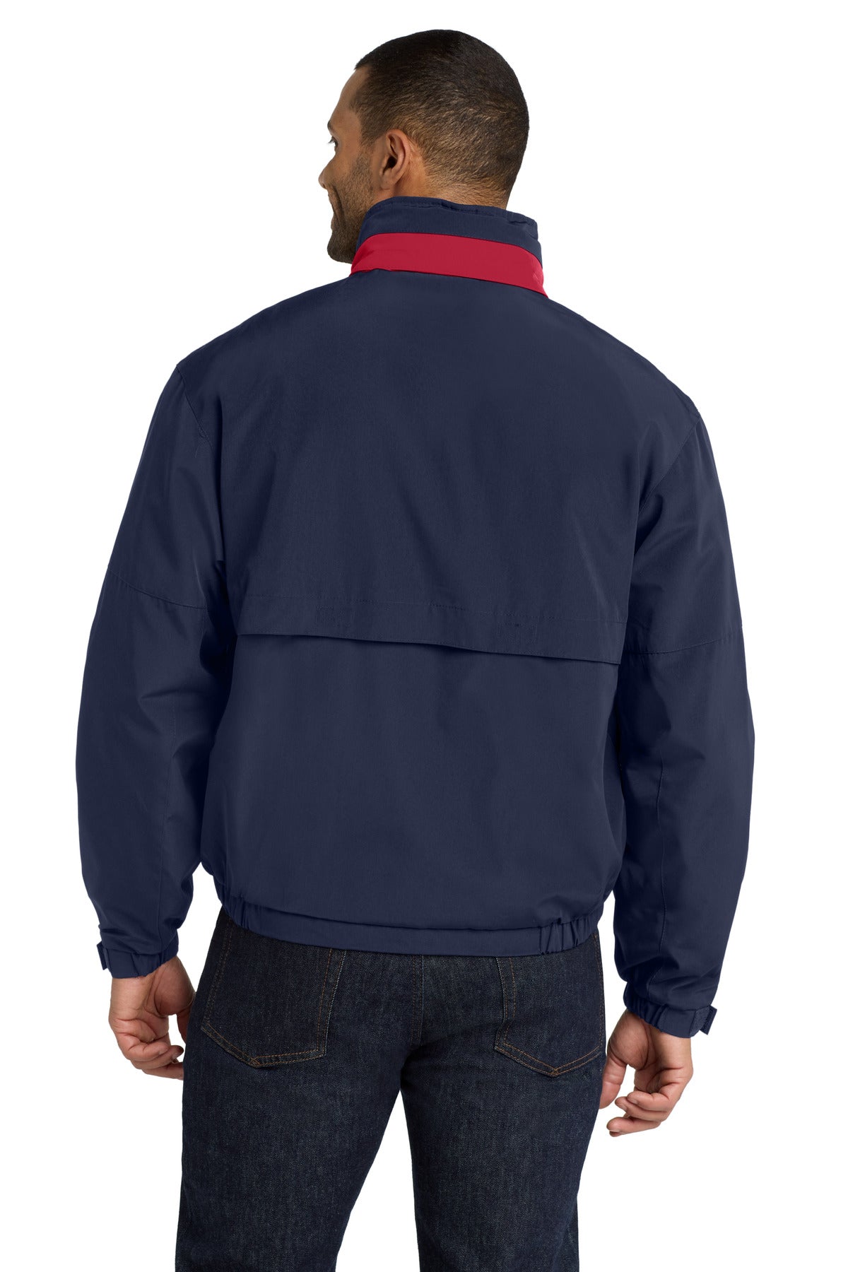 Port Authority Legacy Jacket. J764 - Dark Navy/ Red - back