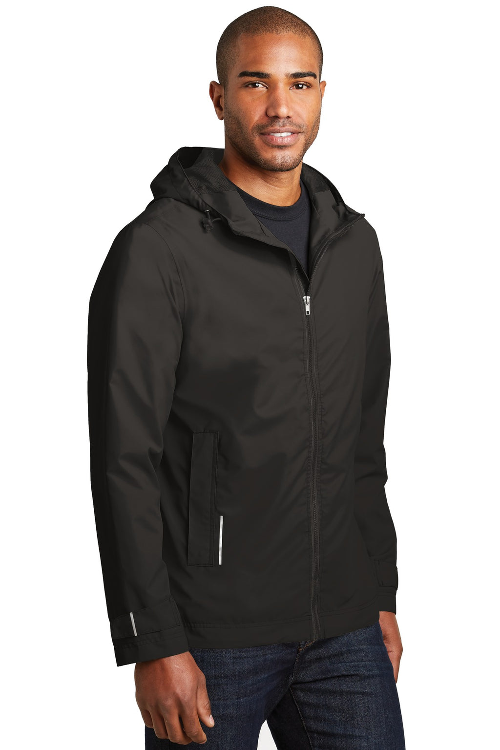 Port Authority Northwest Slicker. J7710 - Black - three_q