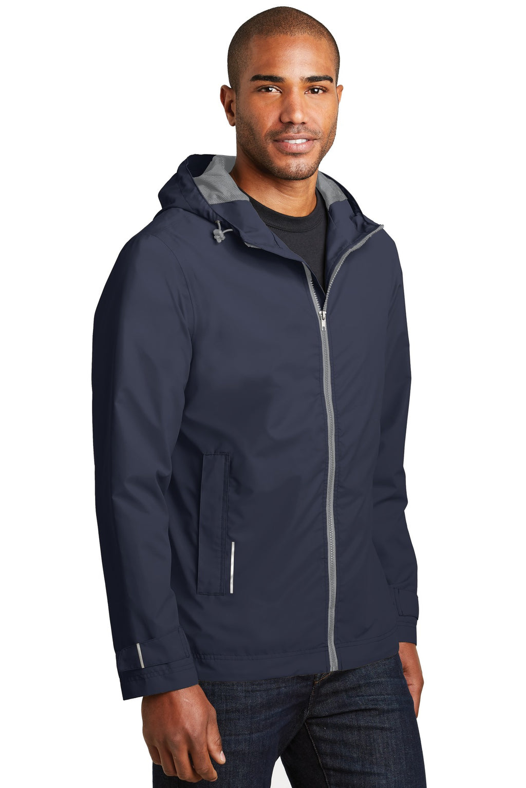 Port Authority Northwest Slicker. J7710 - Navy - three_q