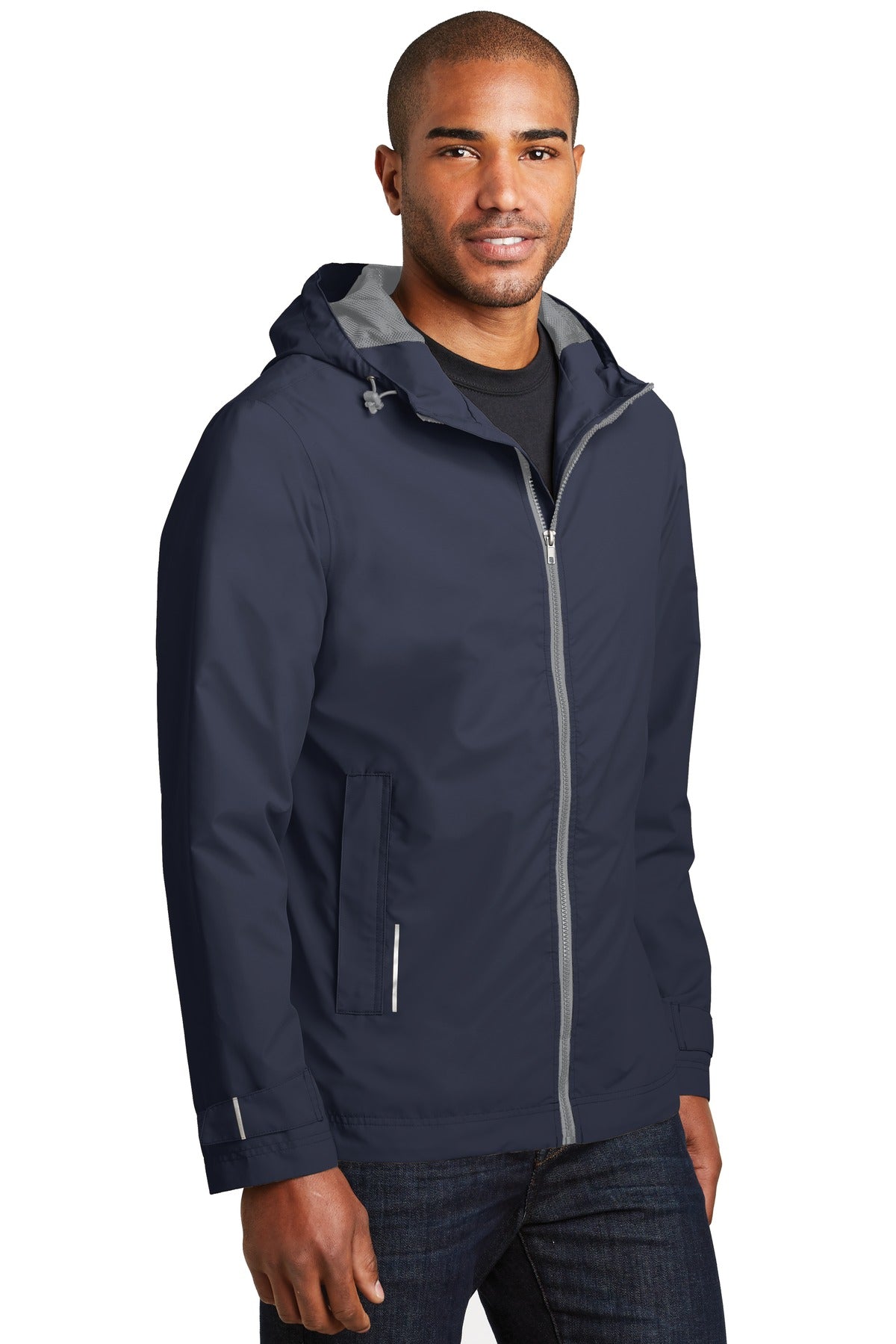 Port Authority Northwest Slicker. J7710 - Navy - three_q