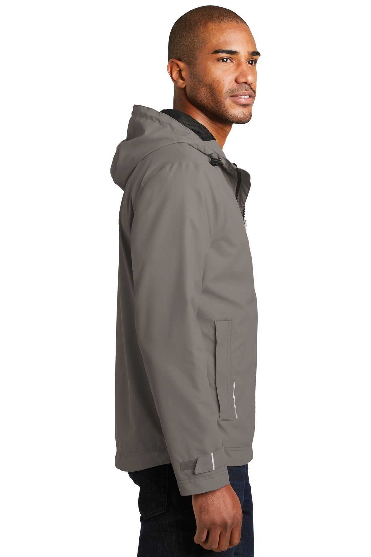 Port Authority Northwest Slicker. J7710 - Northern Grey - side