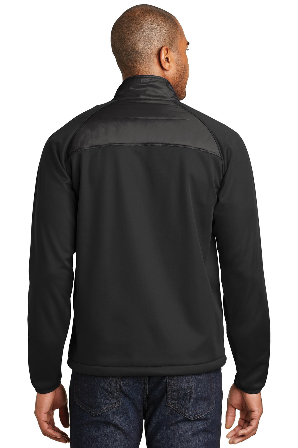 Port Authority Hybrid Soft Shell Jacket. J787 - Deep Black - back