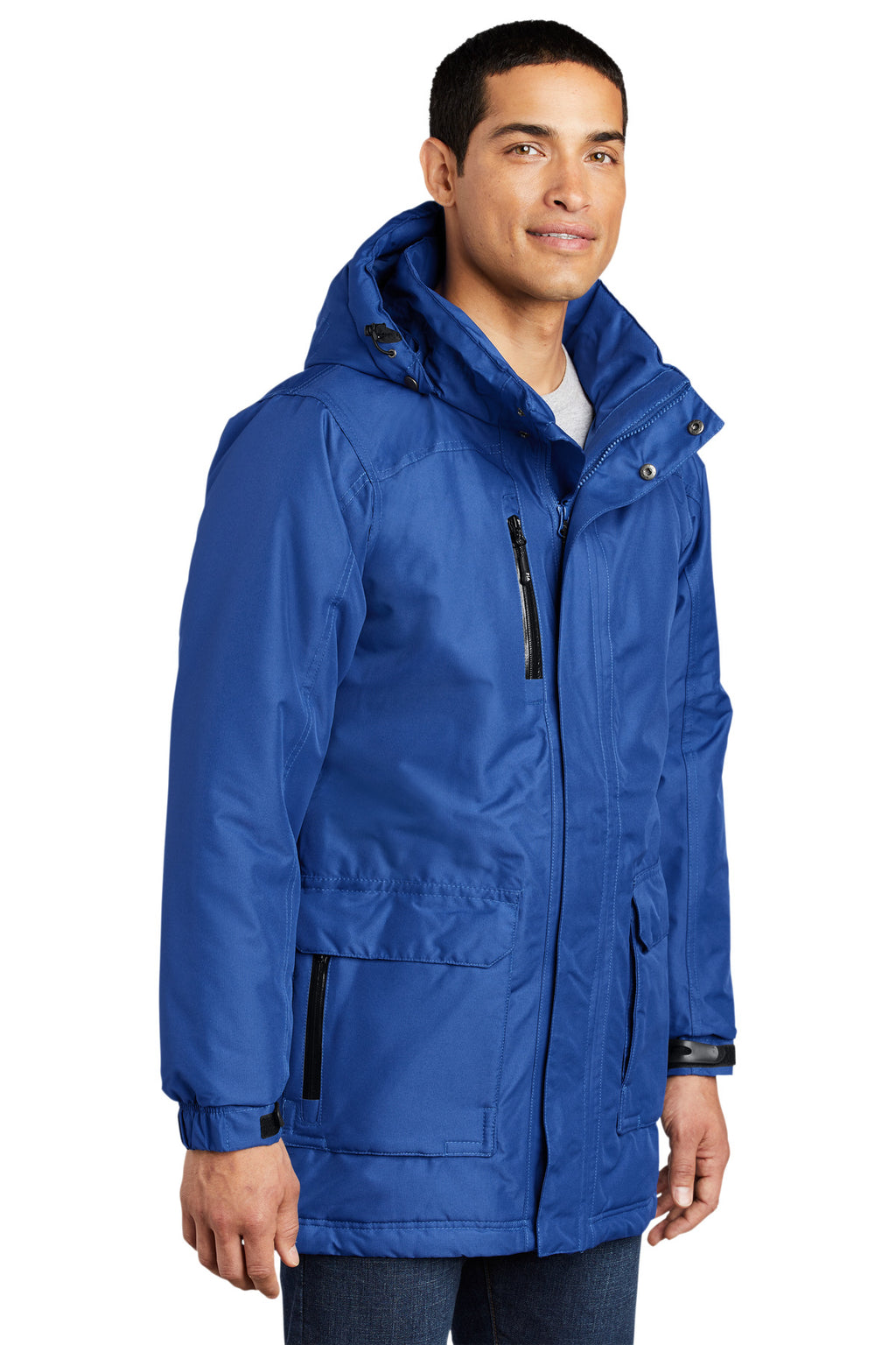 Port Authority Heavyweight Parka. J799 - Royal - three_q