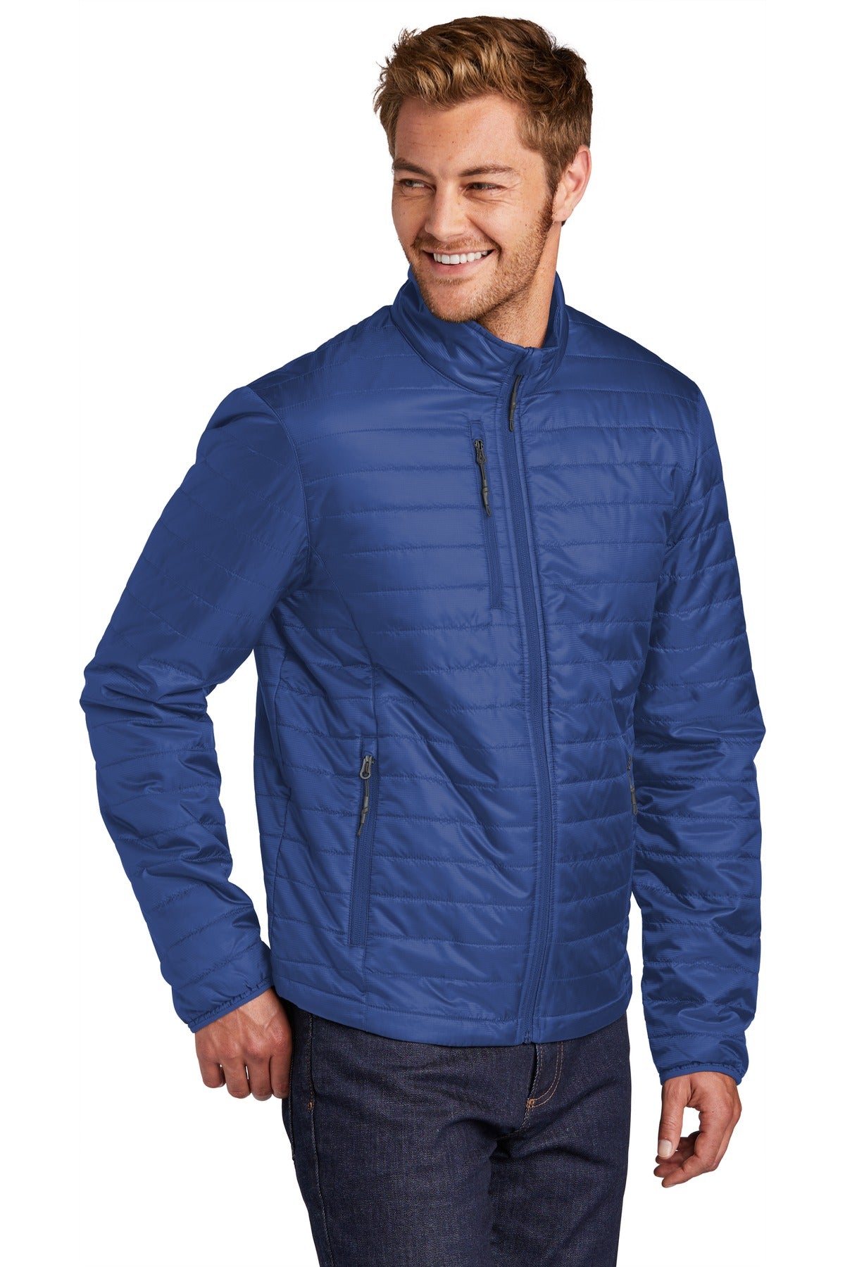 Port Authority Packable Puffy Jacket J850 - Cobalt Blue - three_q