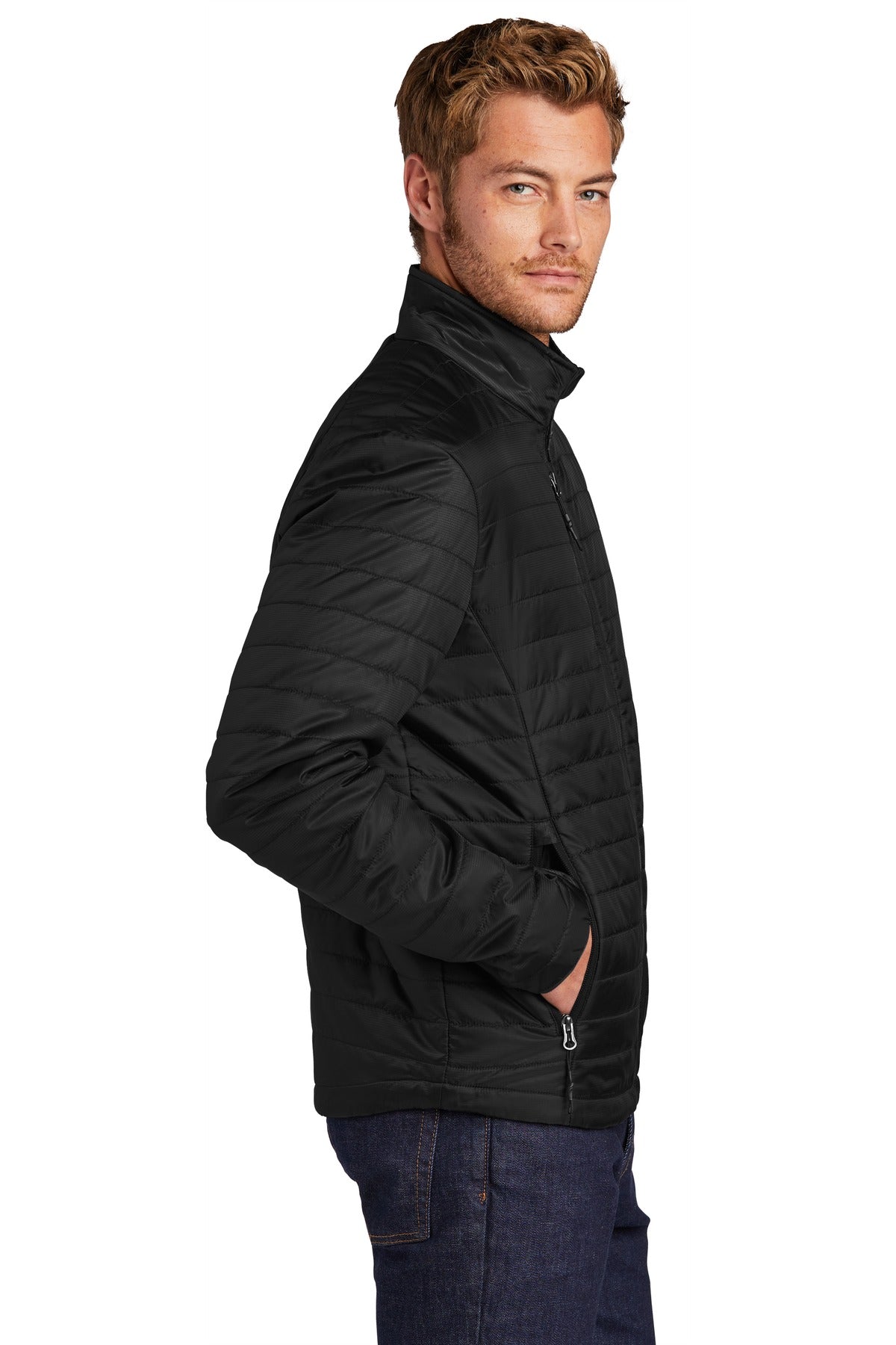 Port Authority Packable Puffy Jacket J850 - Deep Black - side