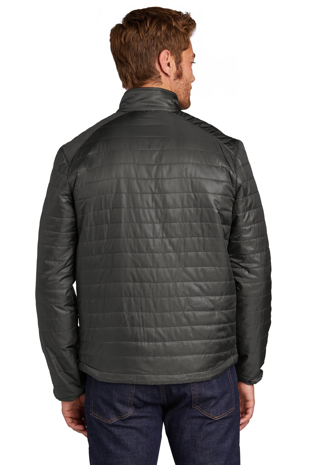 Port Authority Packable Puffy Jacket J850 - Sterling Grey/ Graphite - back