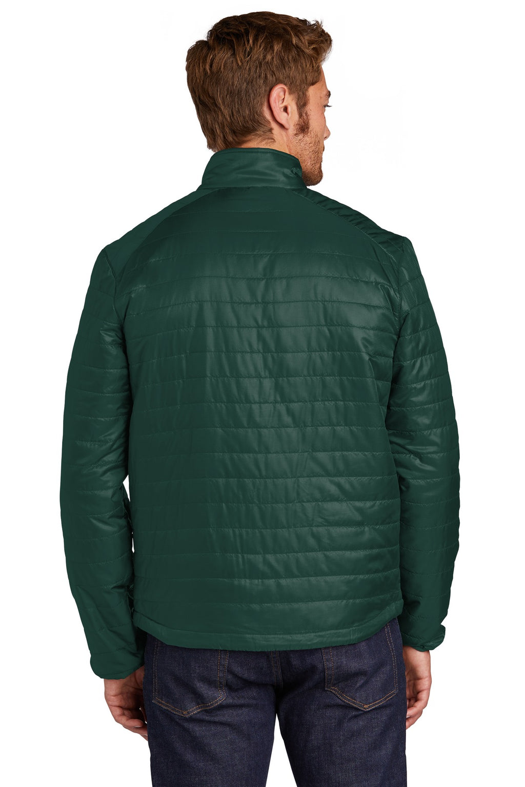 Port Authority Packable Puffy Jacket J850 - Tree Green/ Marine Green - back