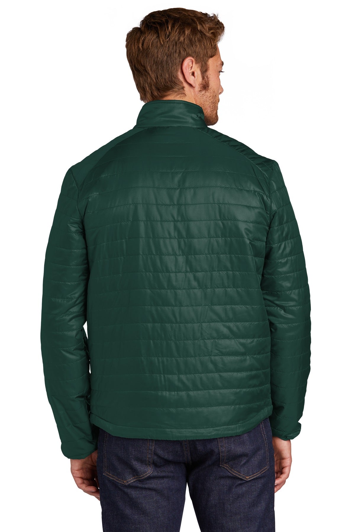 Port Authority Packable Puffy Jacket J850 - Tree Green/ Marine Green - back