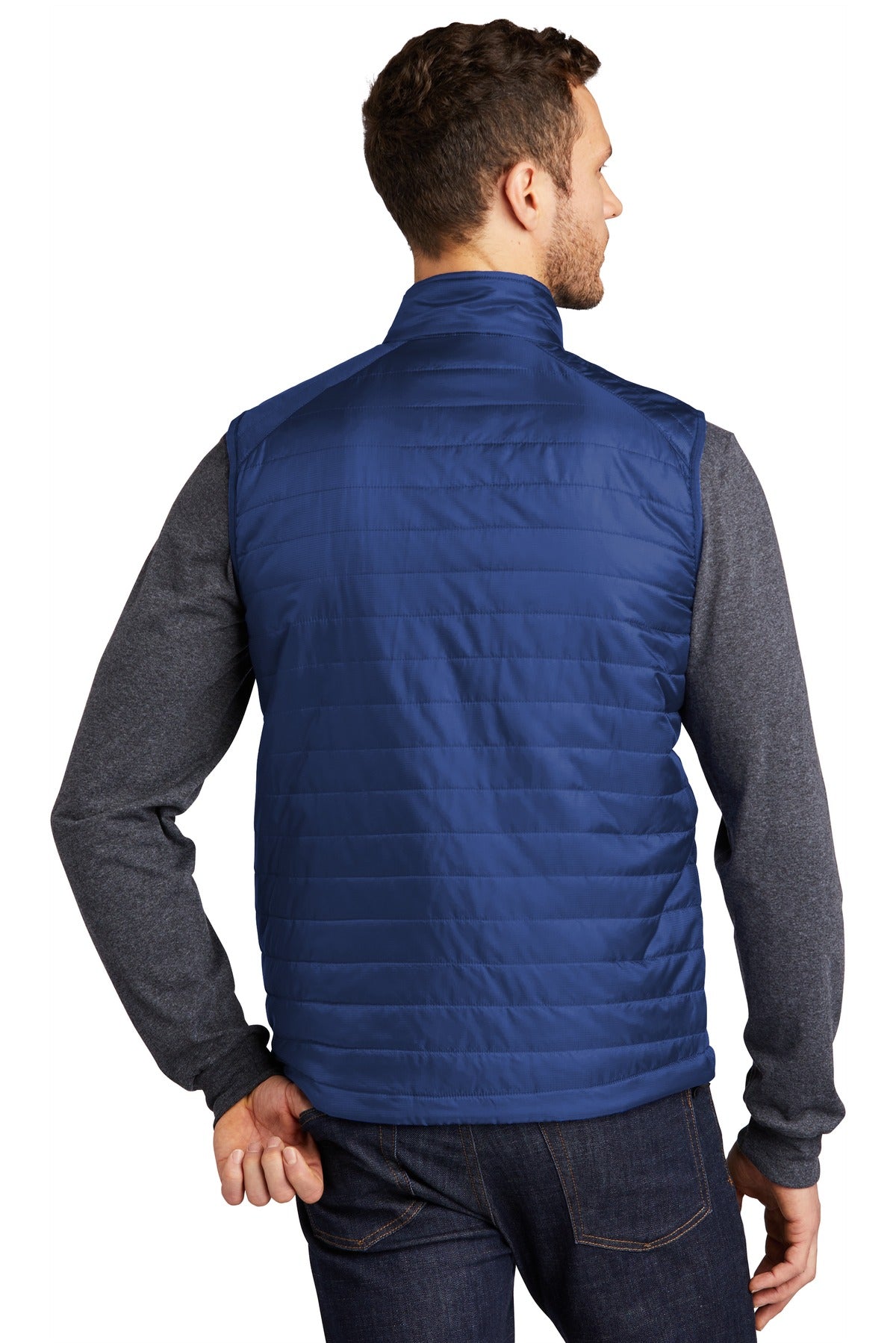 Port Authority Packable Puffy Vest J851 - Cobalt Blue - back