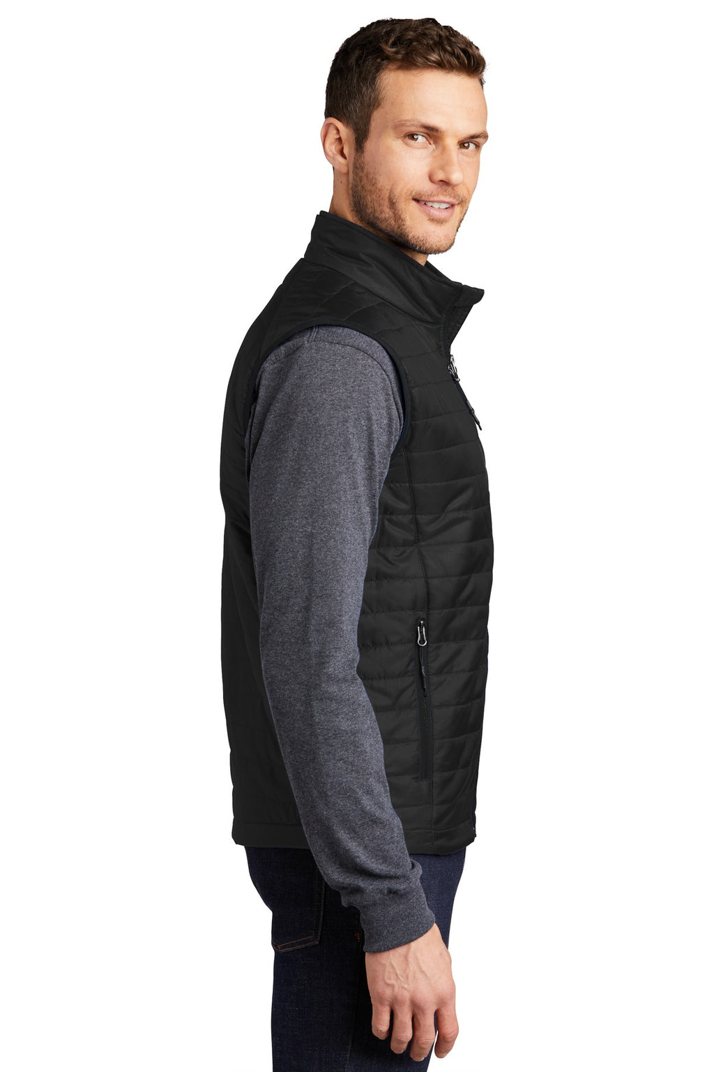 Port Authority Packable Puffy Vest J851 - Deep Black - side