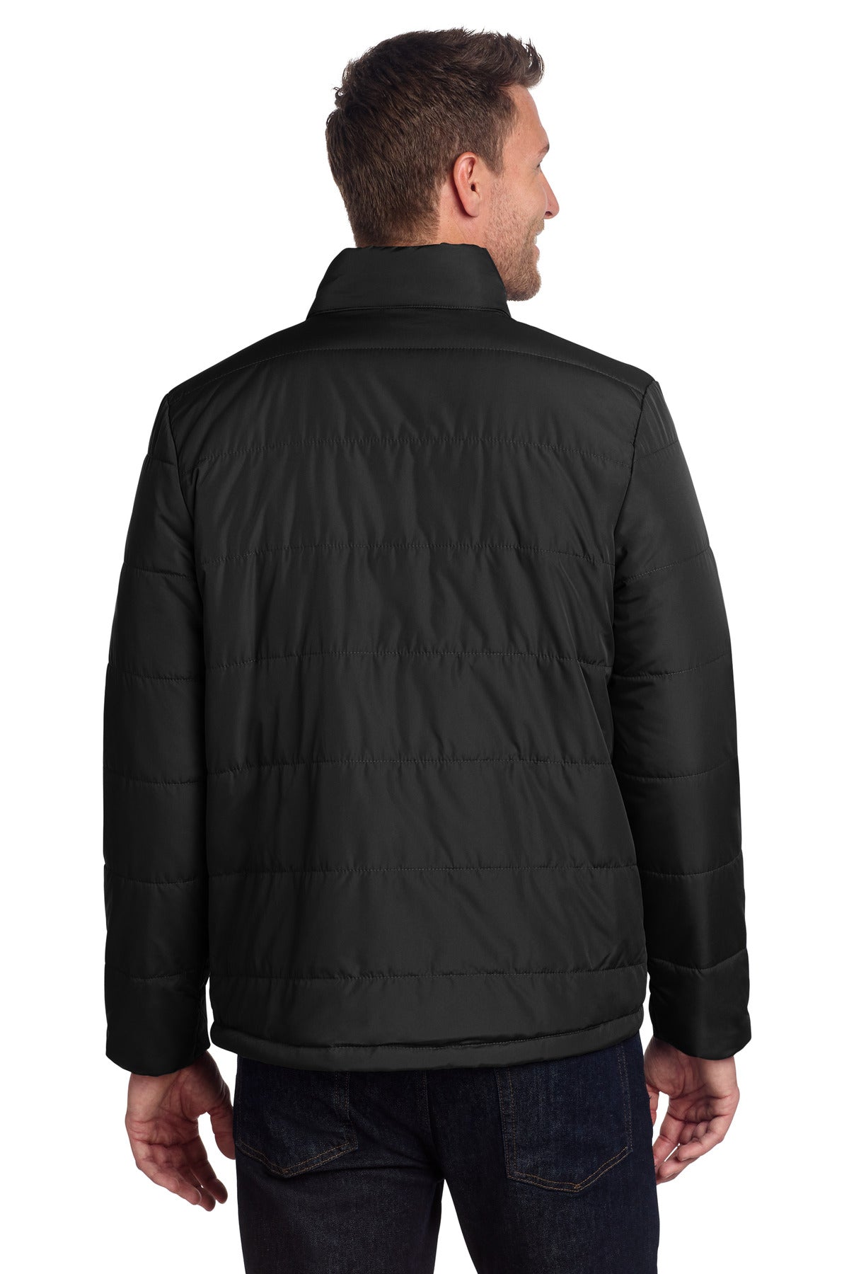 Port Authority Puffer Jacket J852 - Deep Black - back