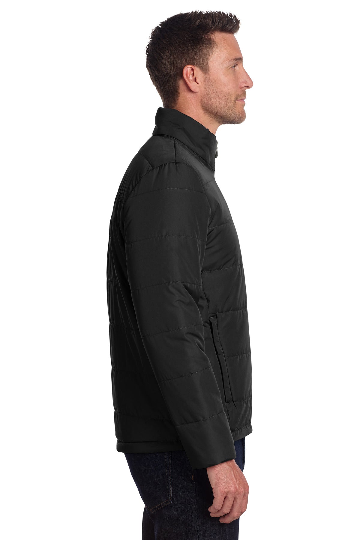 Port Authority Puffer Jacket J852 - Deep Black - side