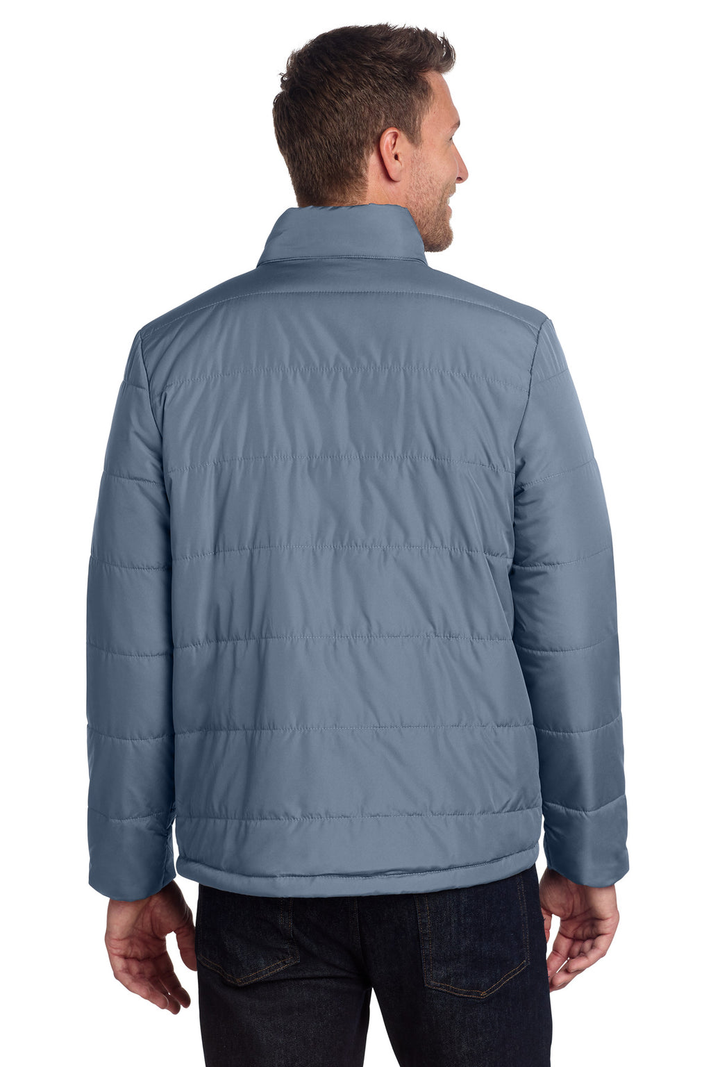 Port Authority Puffer Jacket J852 - Dusk Blue - back