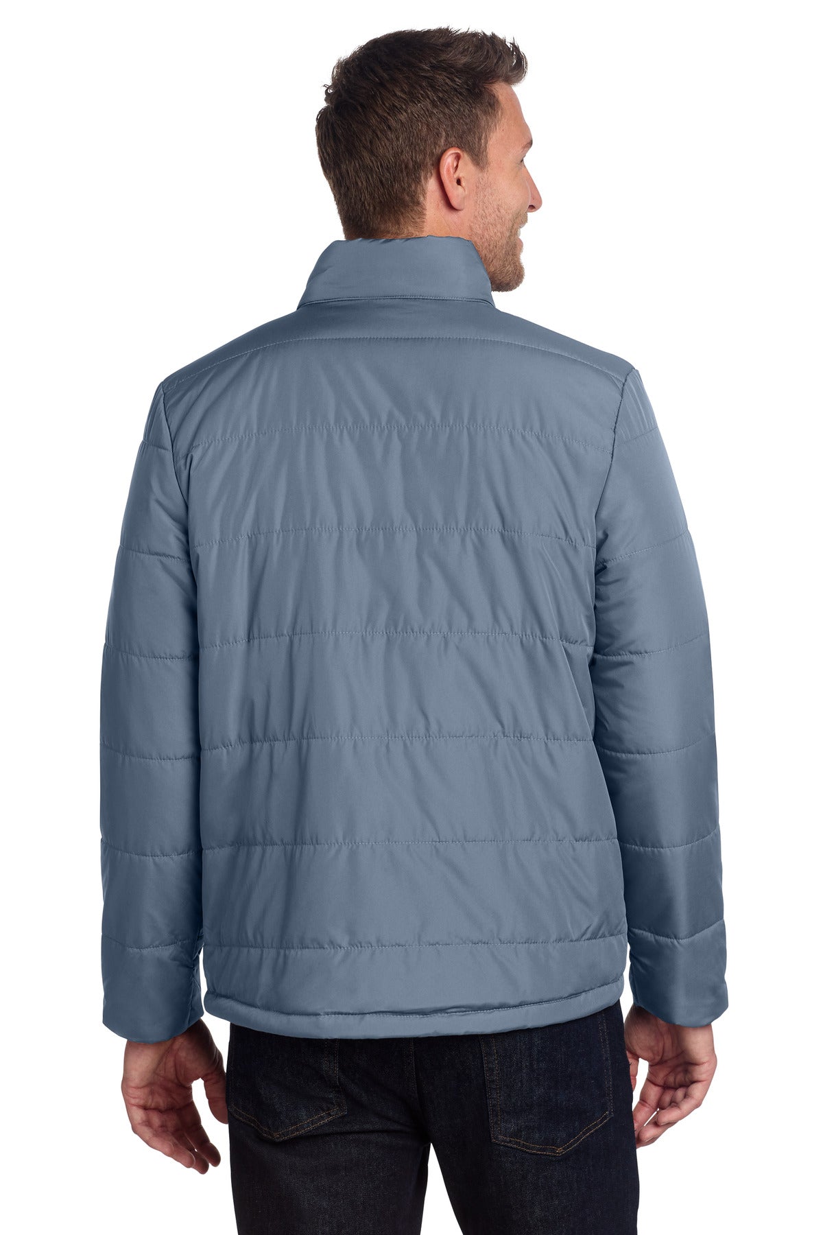 Port Authority Puffer Jacket J852 - Dusk Blue - back