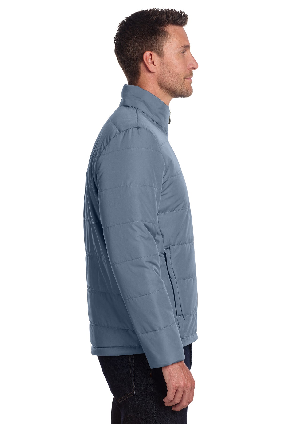 Port Authority Puffer Jacket J852 - Dusk Blue - side
