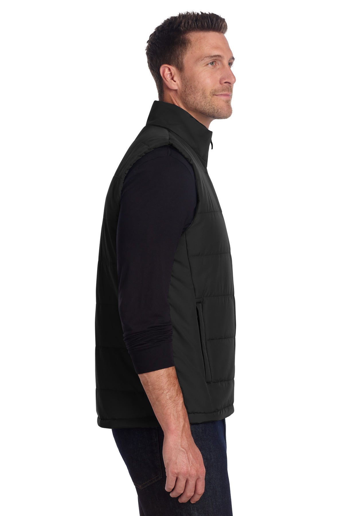 Port Authority Puffer Vest J853 - Deep Black - side
