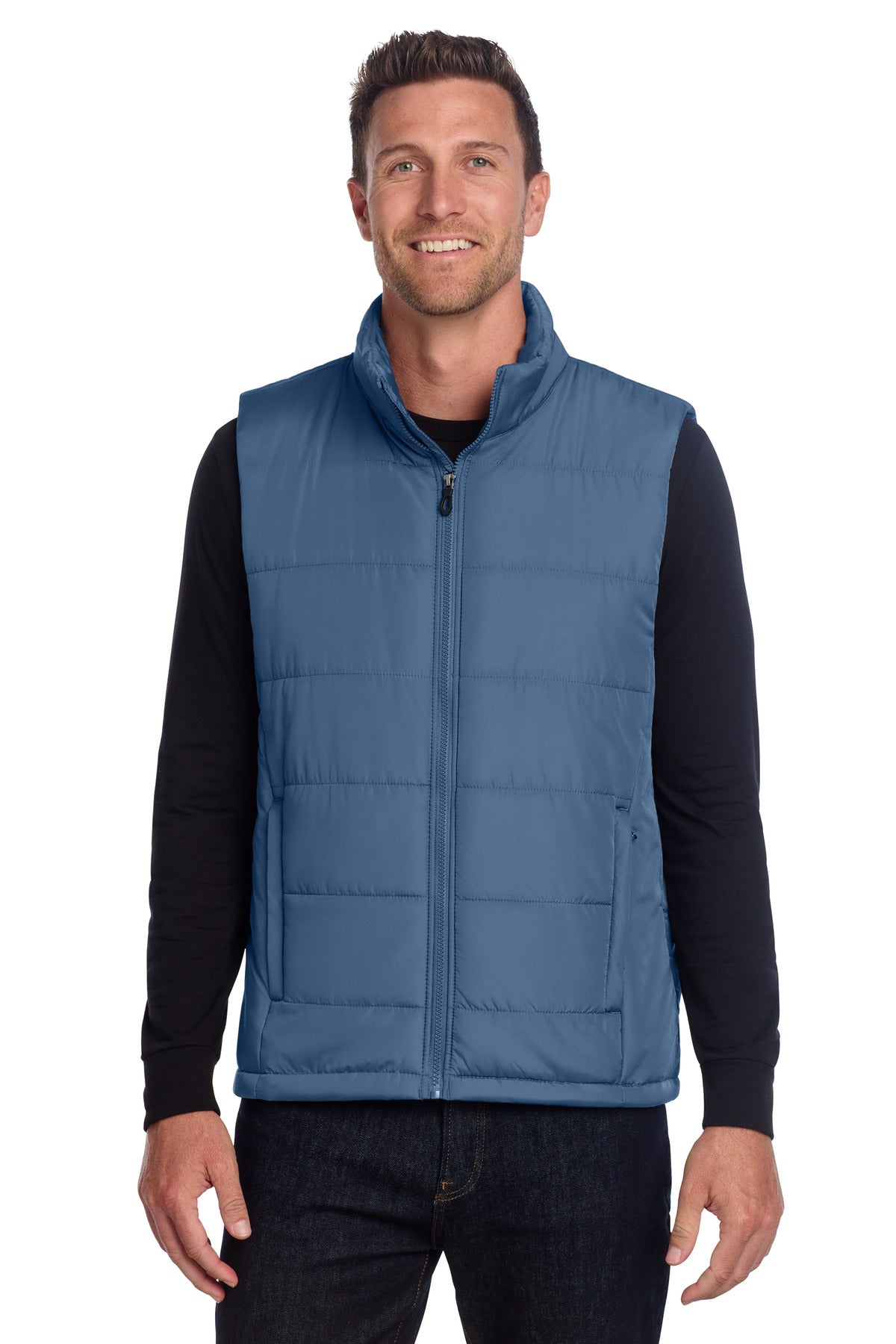 Port Authority Puffer Vest J853 - Dusk Blue - front