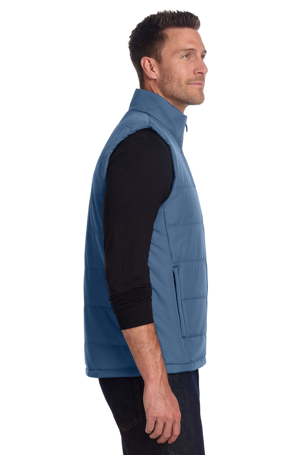 Port Authority Puffer Vest J853 - Dusk Blue - side