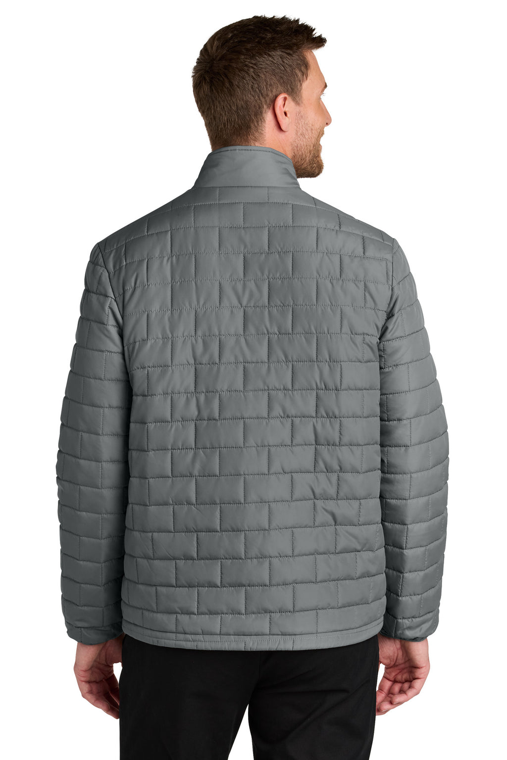 Port Authority C-FREE Brick Jacket J854 - Smoke Grey - back