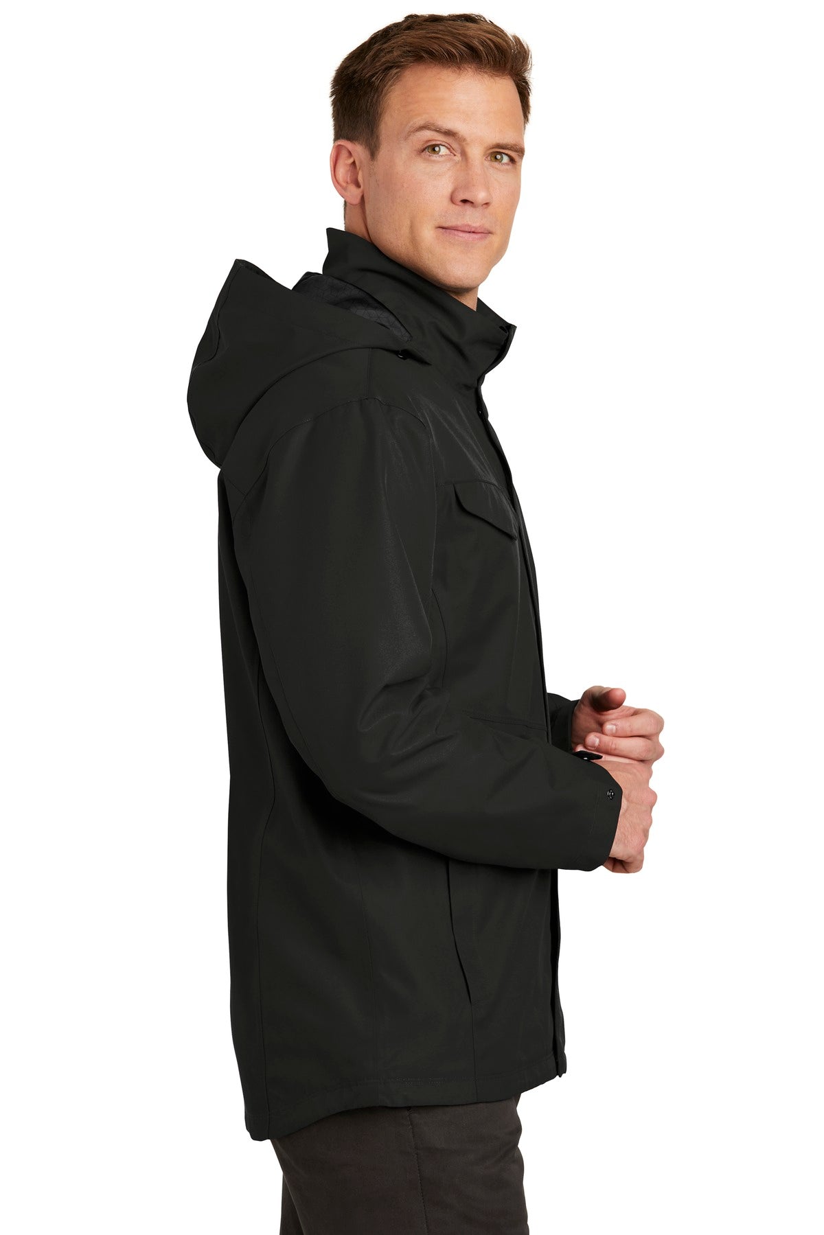 Port Authority Collective Outer Shell Jacket. J900 - Deep Black - side