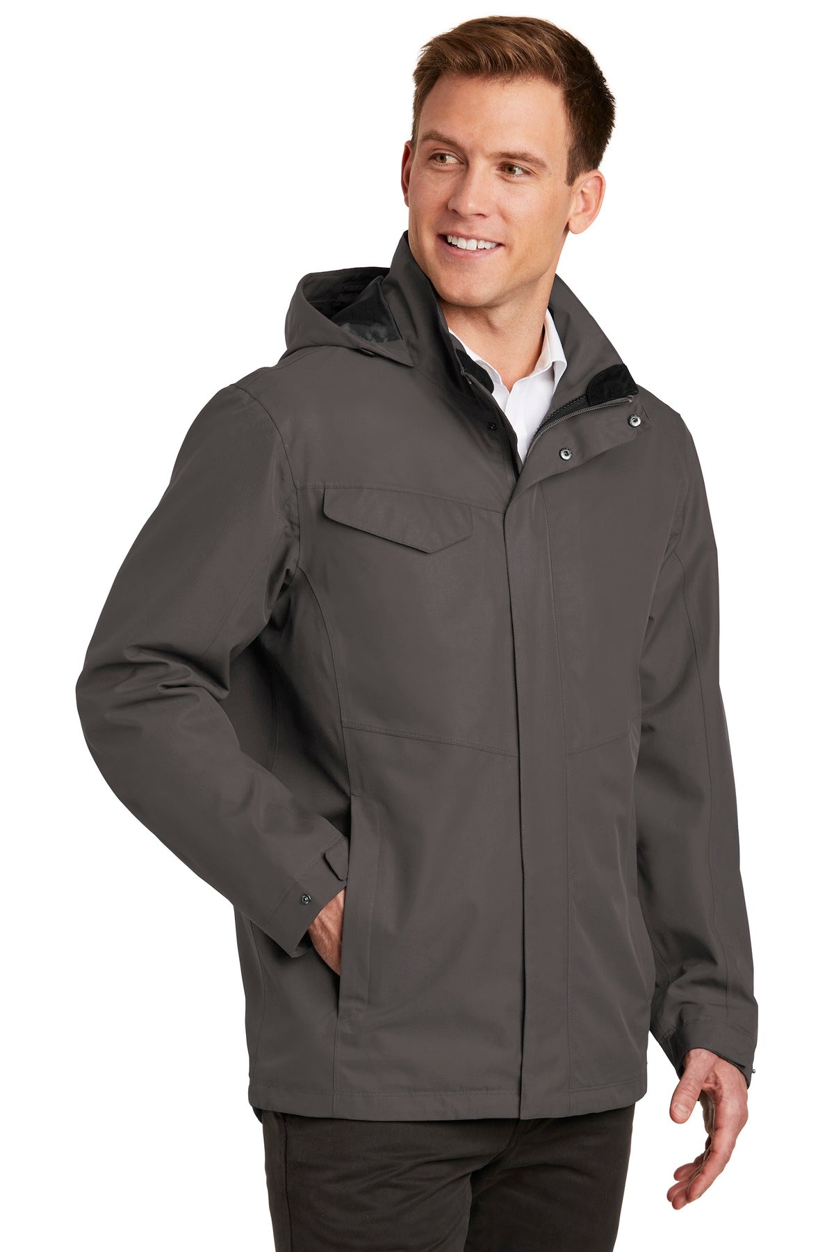 Port Authority Collective Outer Shell Jacket. J900 - Graphite - three_q