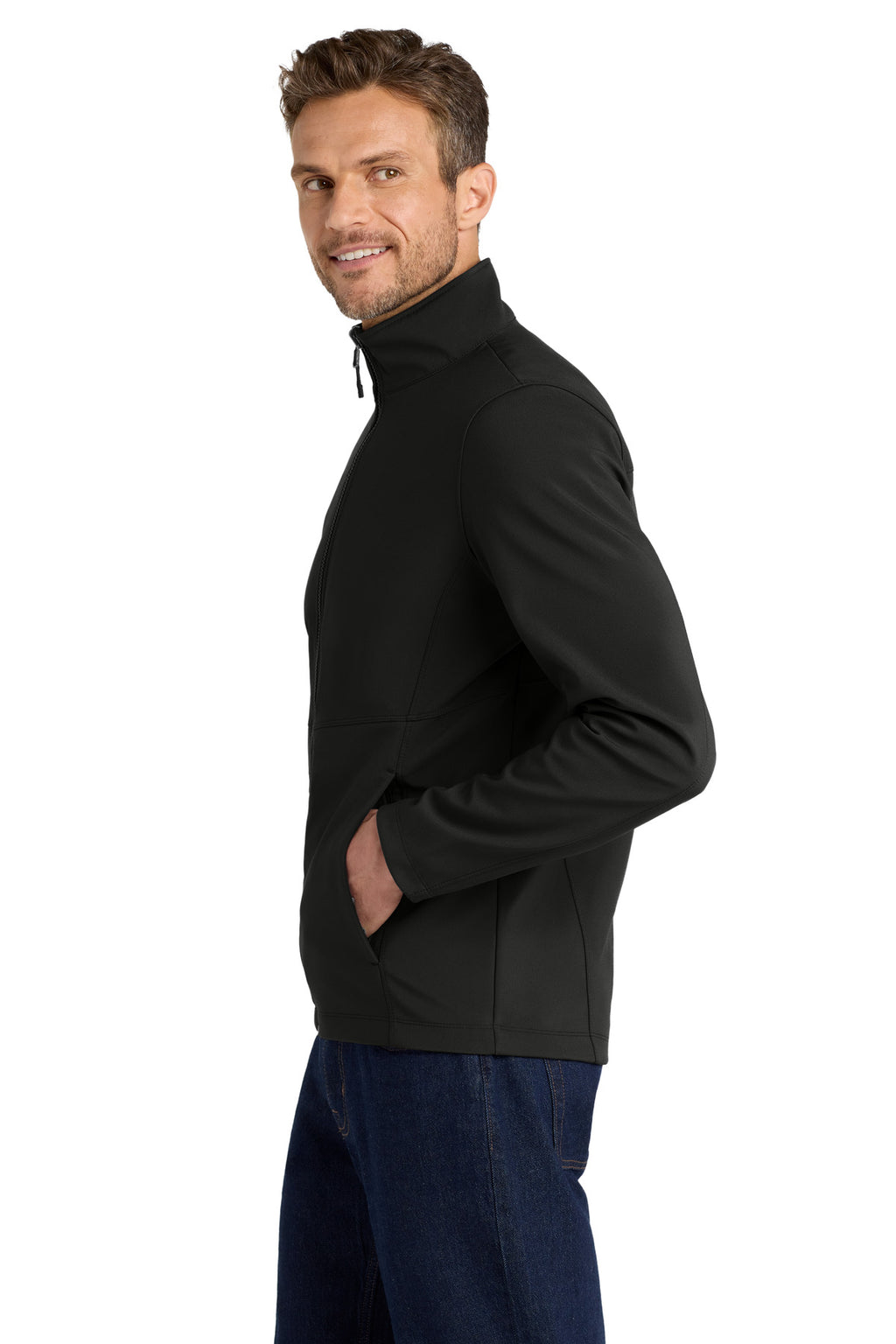 Port Authority Collective Soft Shell Jacket. J901 - Deep Black - side
