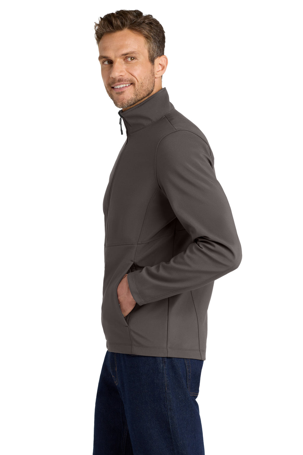 Port Authority Collective Soft Shell Jacket. J901 - Graphite - side