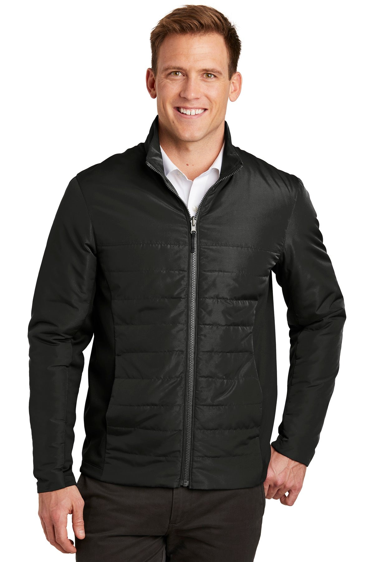 Port Authority Collective Insulated Jacket. J902 - Deep Black - front